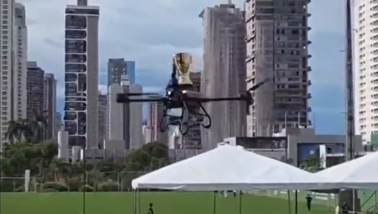 New Headline: Champions' Trophy Mysteriously Vanishes in Drone Crash 🏴‍☠️