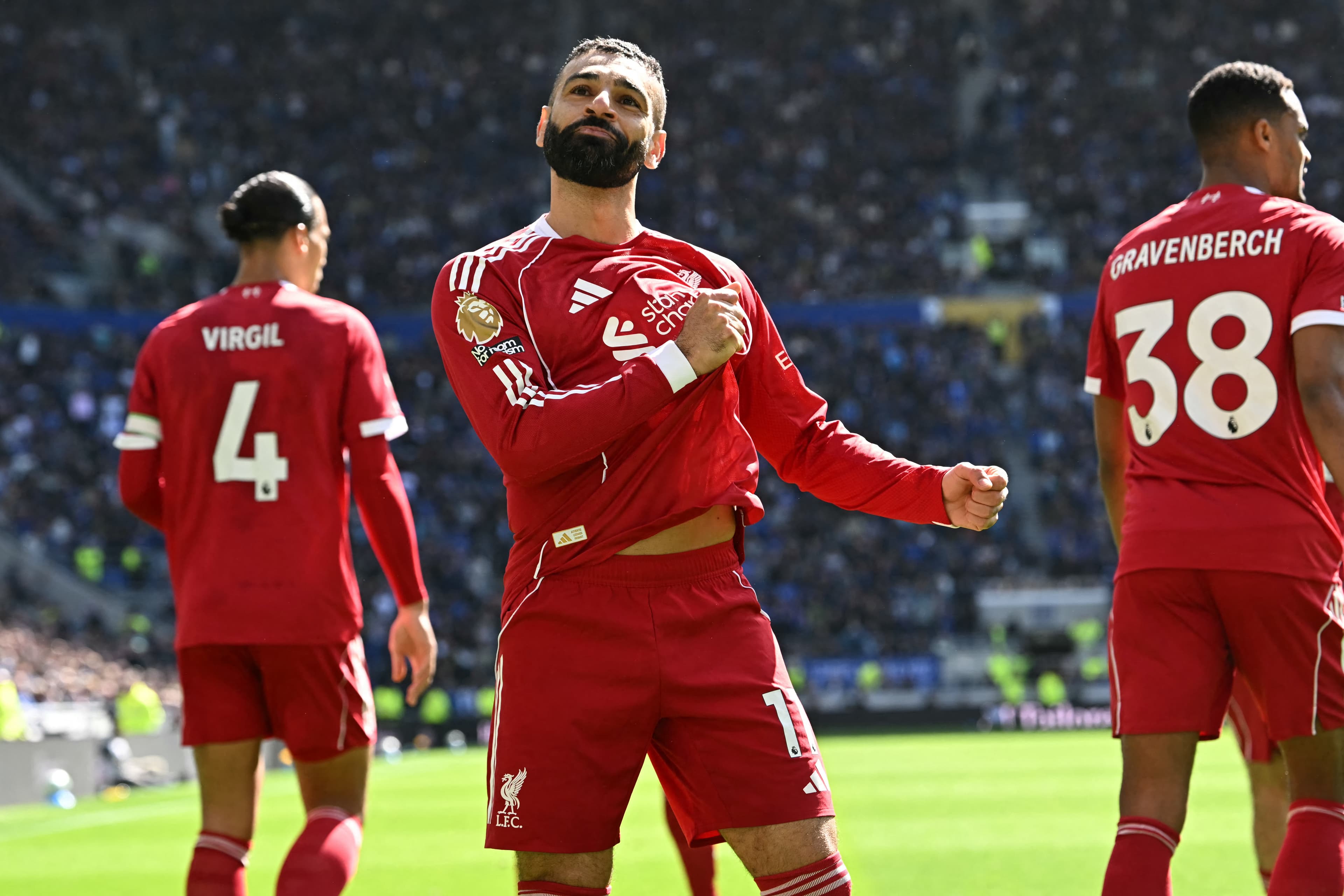 Salah writes history again with Merseyside derby opener 👑