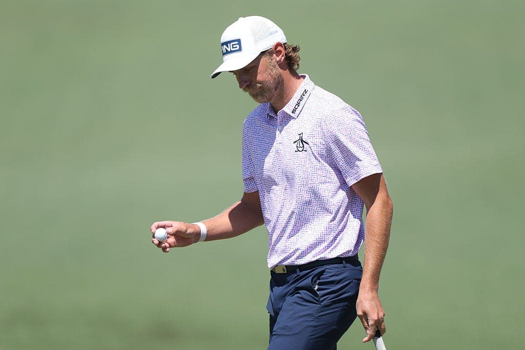 Masters rookie Kristoffer Reitan of Norway pushes his way onto leaderboard