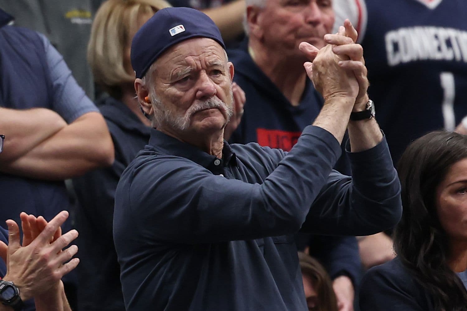 Bill Murray Goes Wild Cheering for UConn and Son Luke After Their Stunning Upset Over Duke