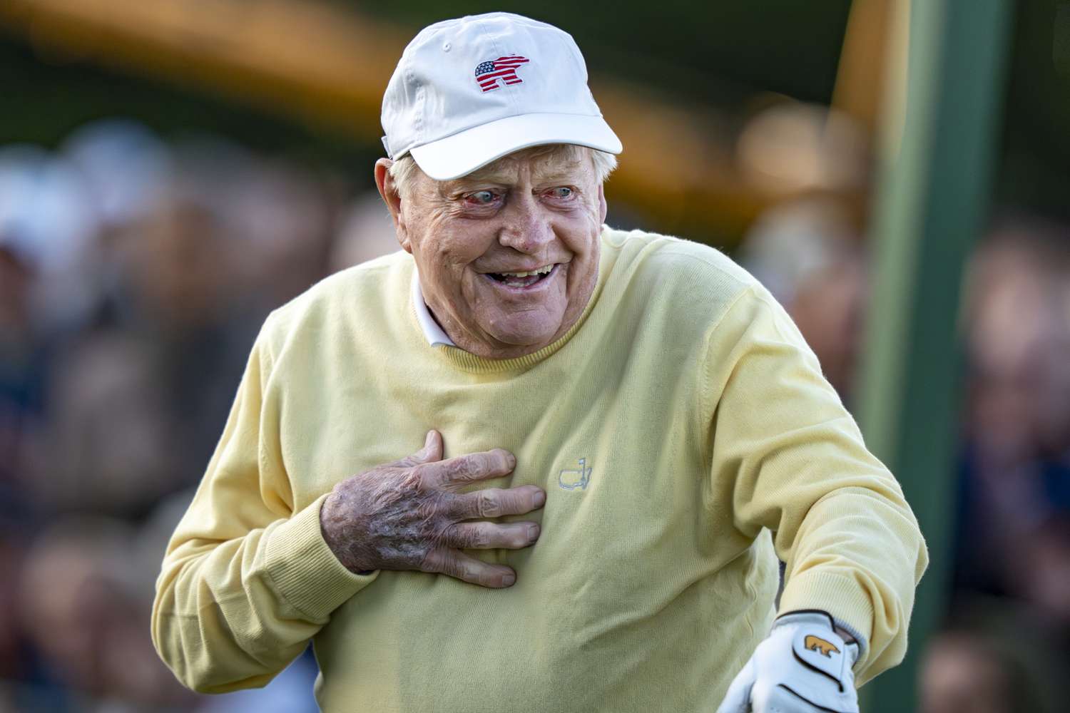 Jack Nicklaus Mocks Himself for Flubbed Masters Kickoff Swing