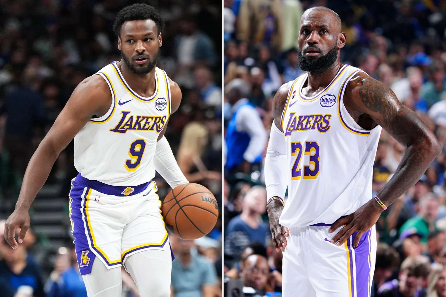 LeBron James Visibly Upset with Son Bronny After He Throws Bad Pass During Game