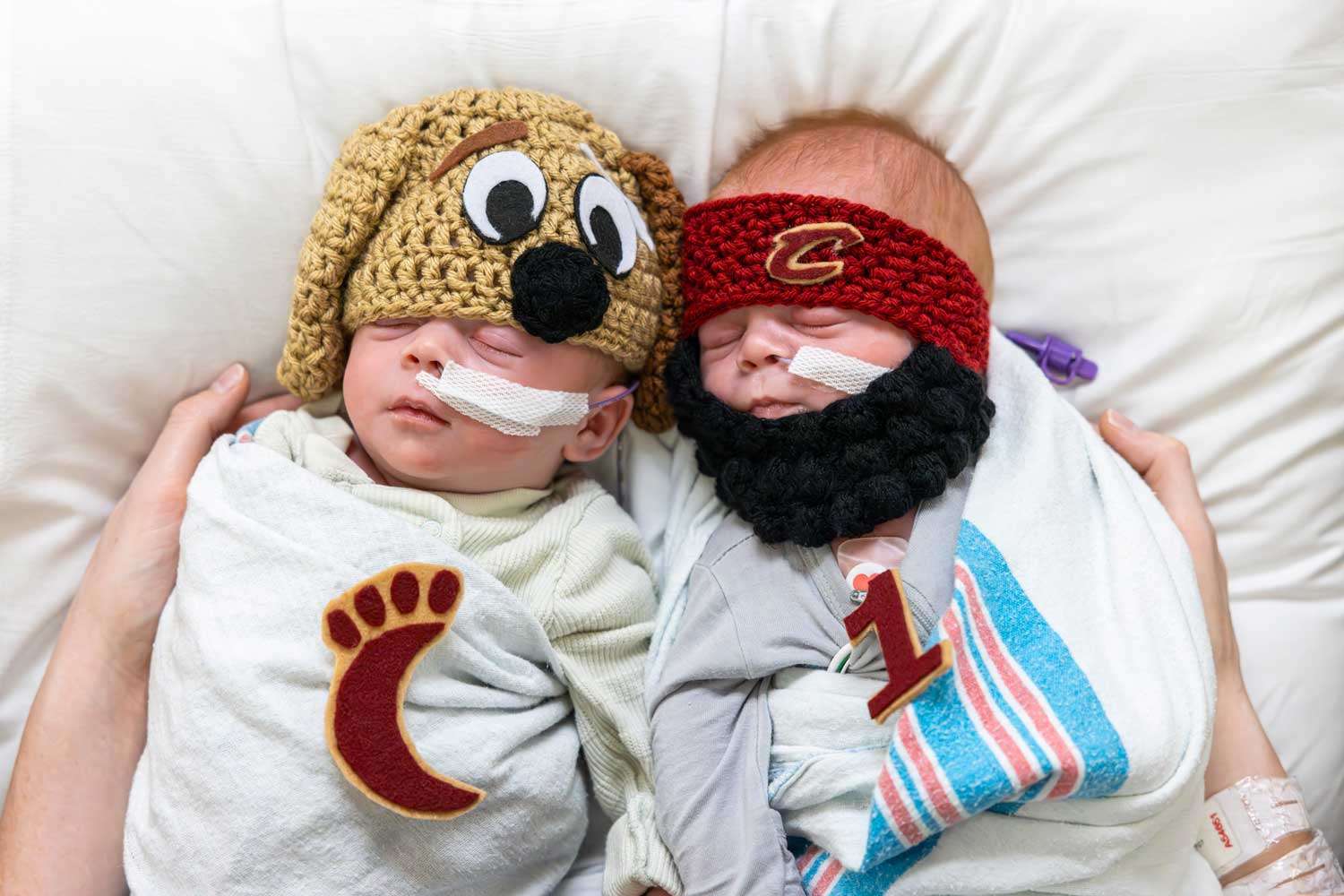 Ohio NICU Babies Show Off Their Cleveland Cavaliers Spirit During the NBA Playoffs in Adorable Photos