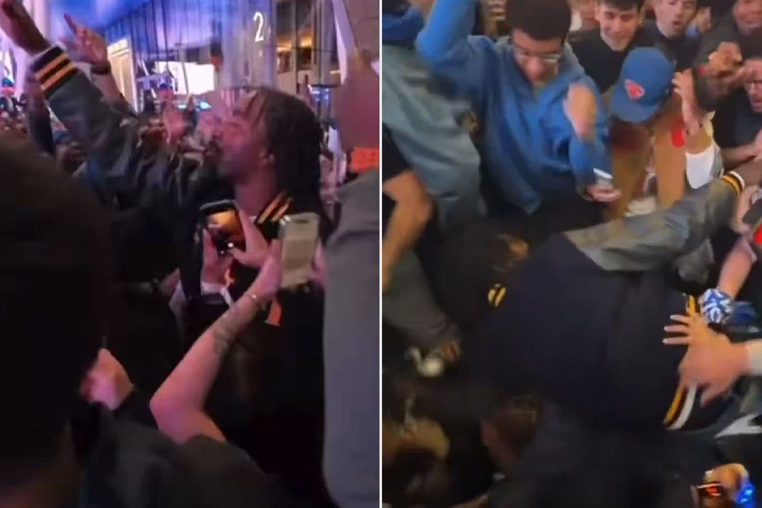 Former NBA Star J.R. Smith Gets Knocked to the Ground by Raging Knicks Fans After Playoff Win