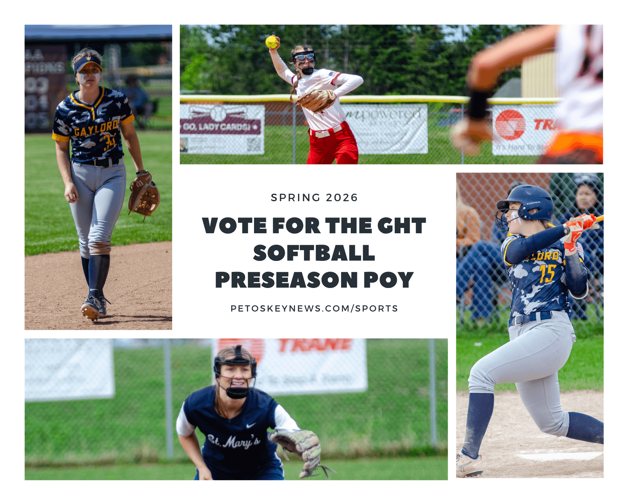 Gaylord Herald Times Softball Preseason Player of the Year, vote now