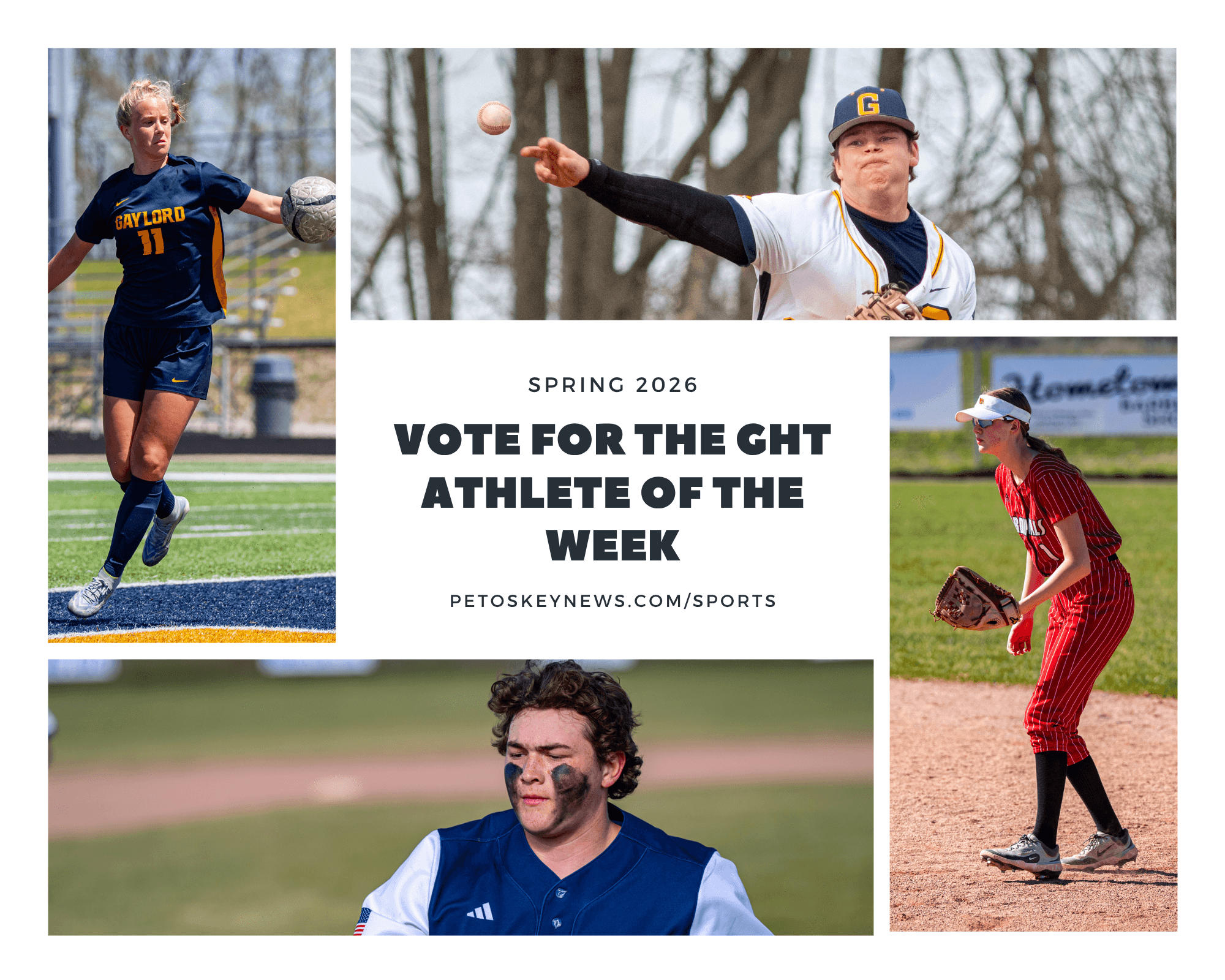 Vote for the Gaylord Herald Times Athlete of the Week, May 11-16