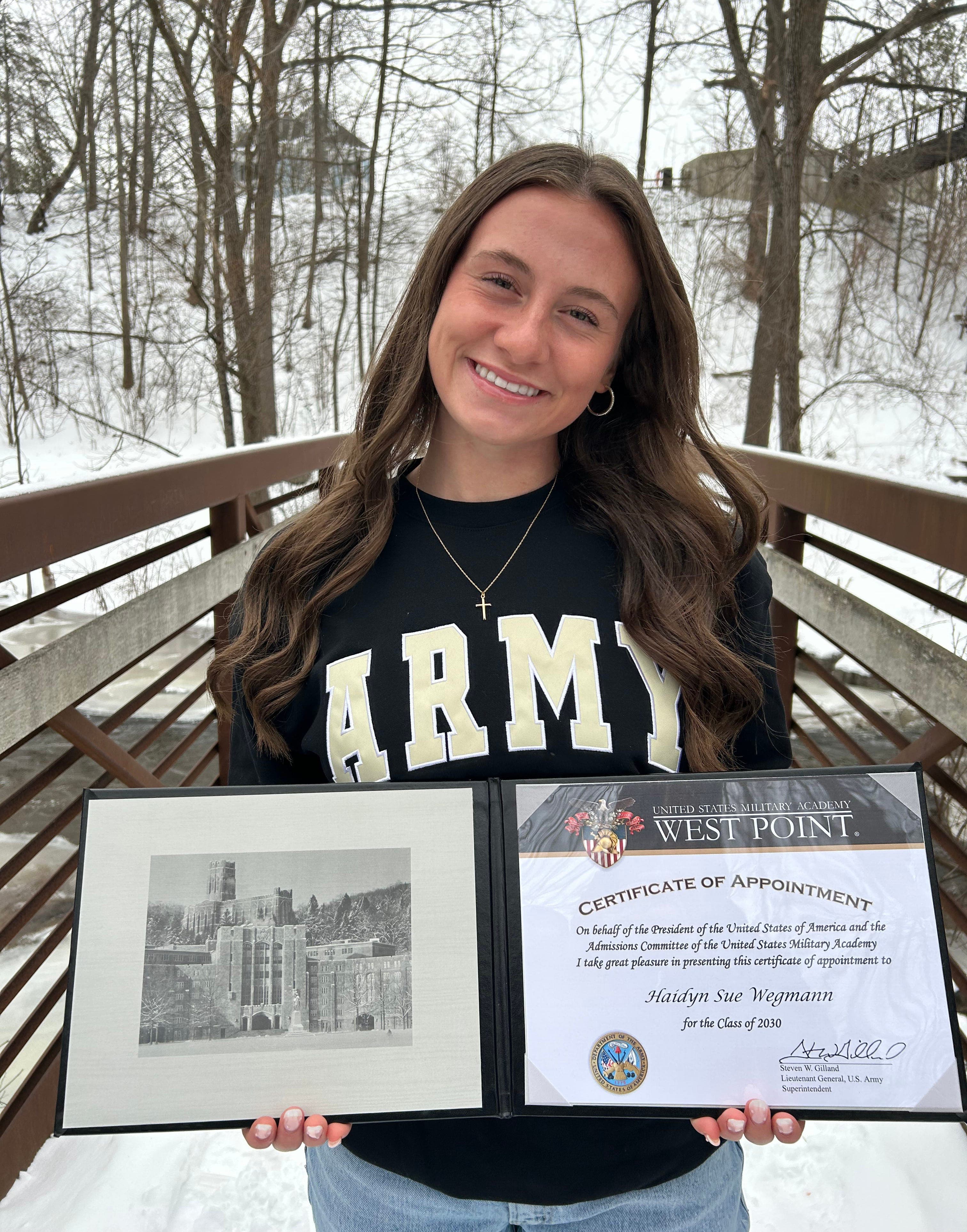 Petoskey's Haidyn Wegmann sacrifices final athletic seasons for West Point dream