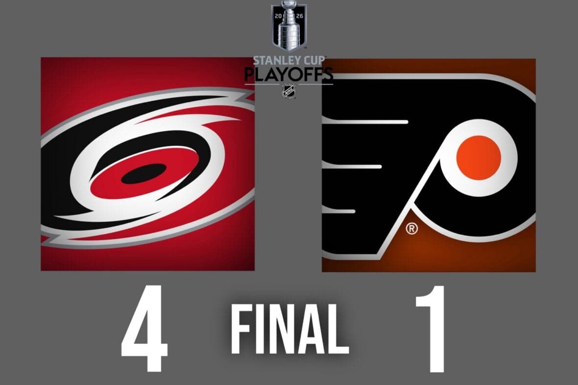 Flyers One Game Away From Elimination, Lose 4-1 to Hurricanes on Thurday