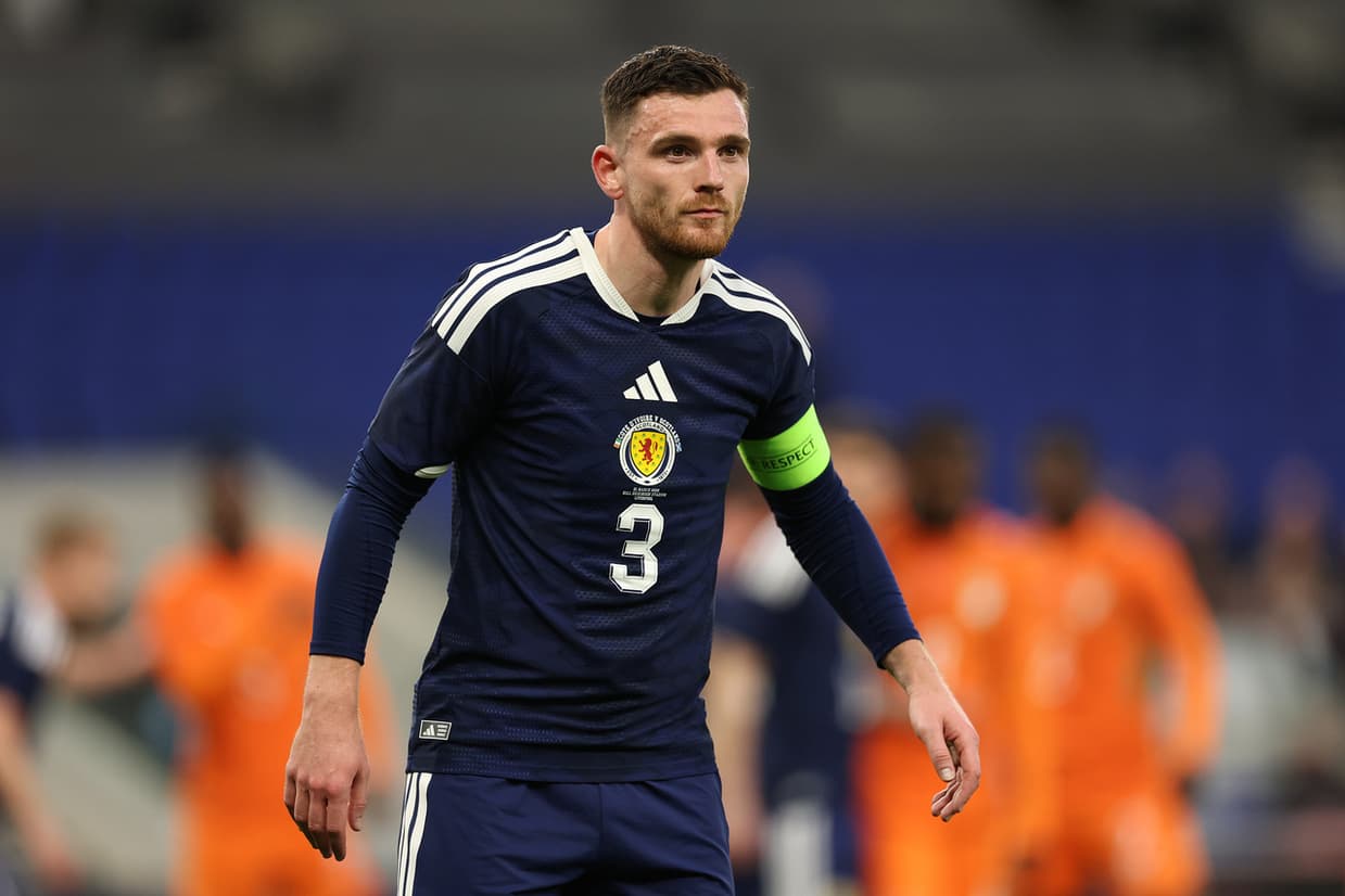 Andy Robertson becomes Scotlands second most-capped player