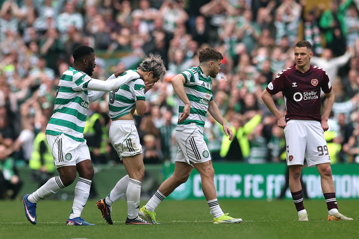 Celtic crowned champions again after late show against Hearts