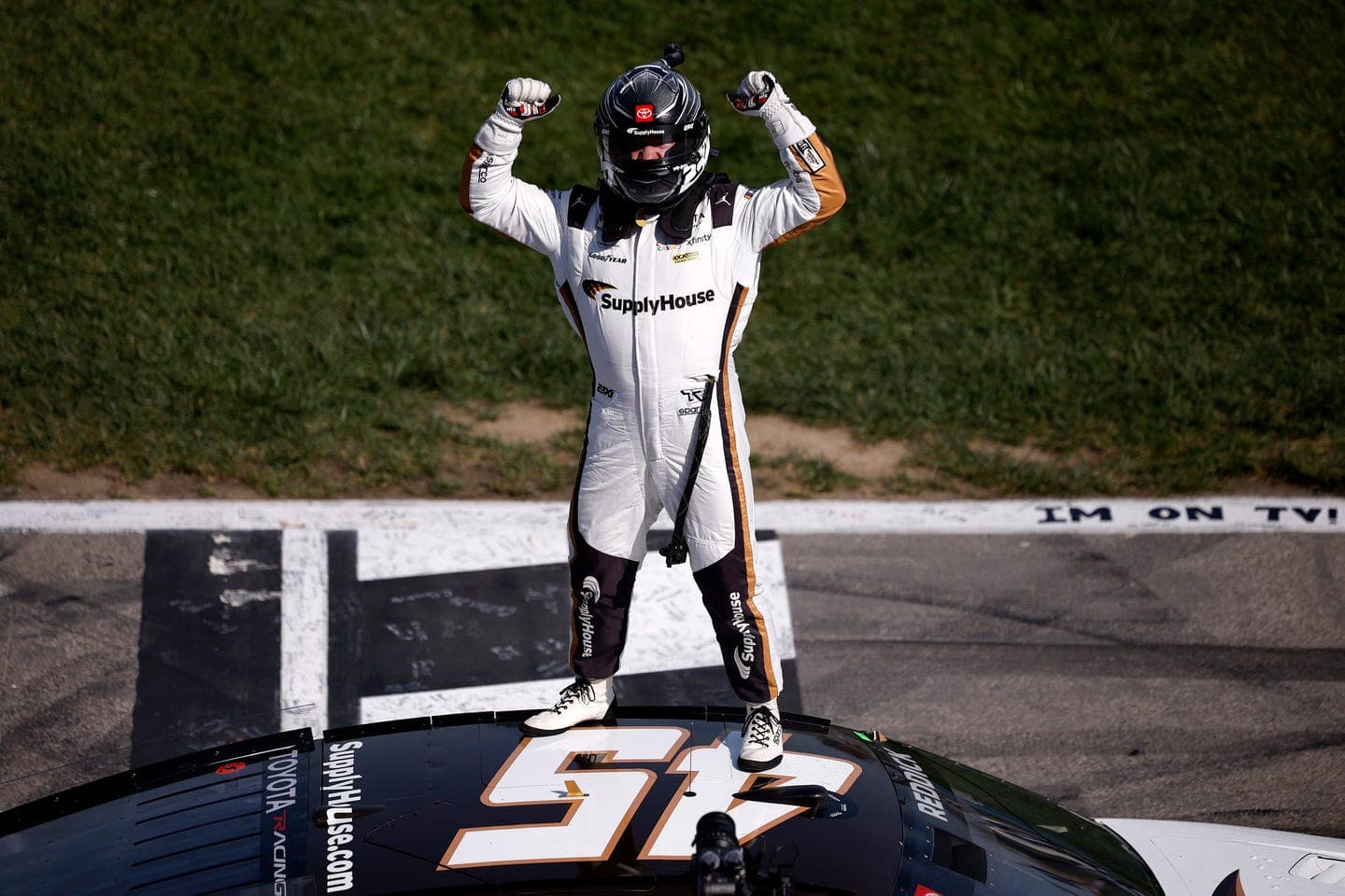 Saved by a Late Race Caution, Reddick Goes Five For Nine on the Season with Kansas Speedway Win