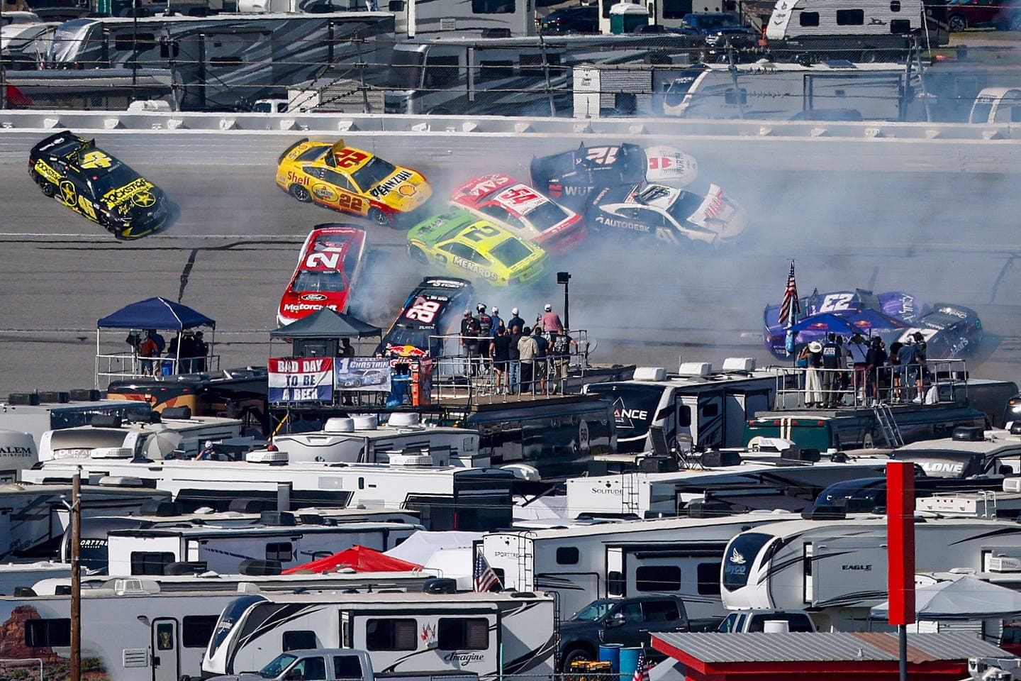 Leaders Initiated Talladega's Newest 'Big One', At Least 26 Cars Involved