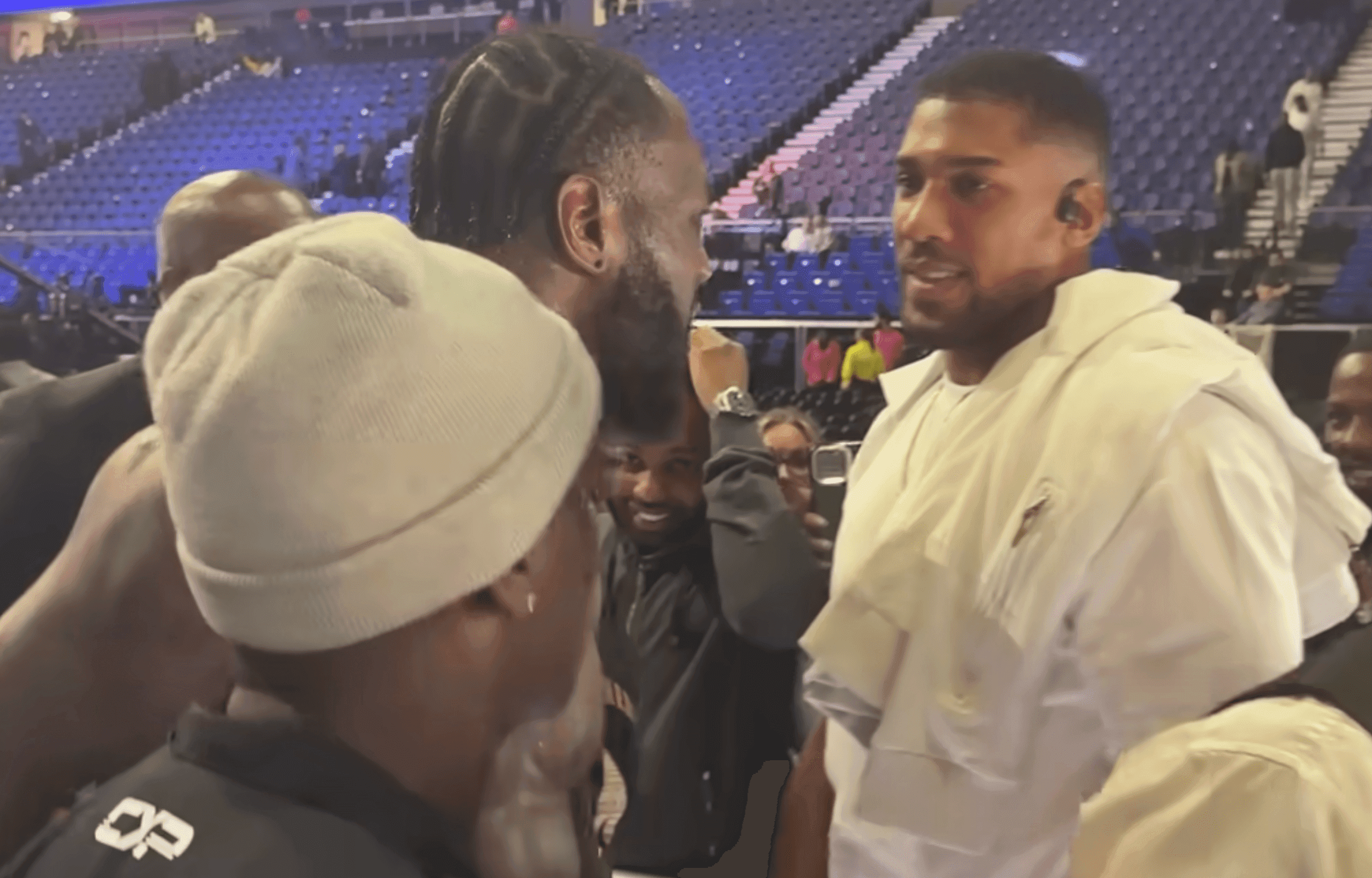 Finally?! Deontay Wilder confronts Anthony Joshua after Chisora win — ‘Let’s do it’ | Video