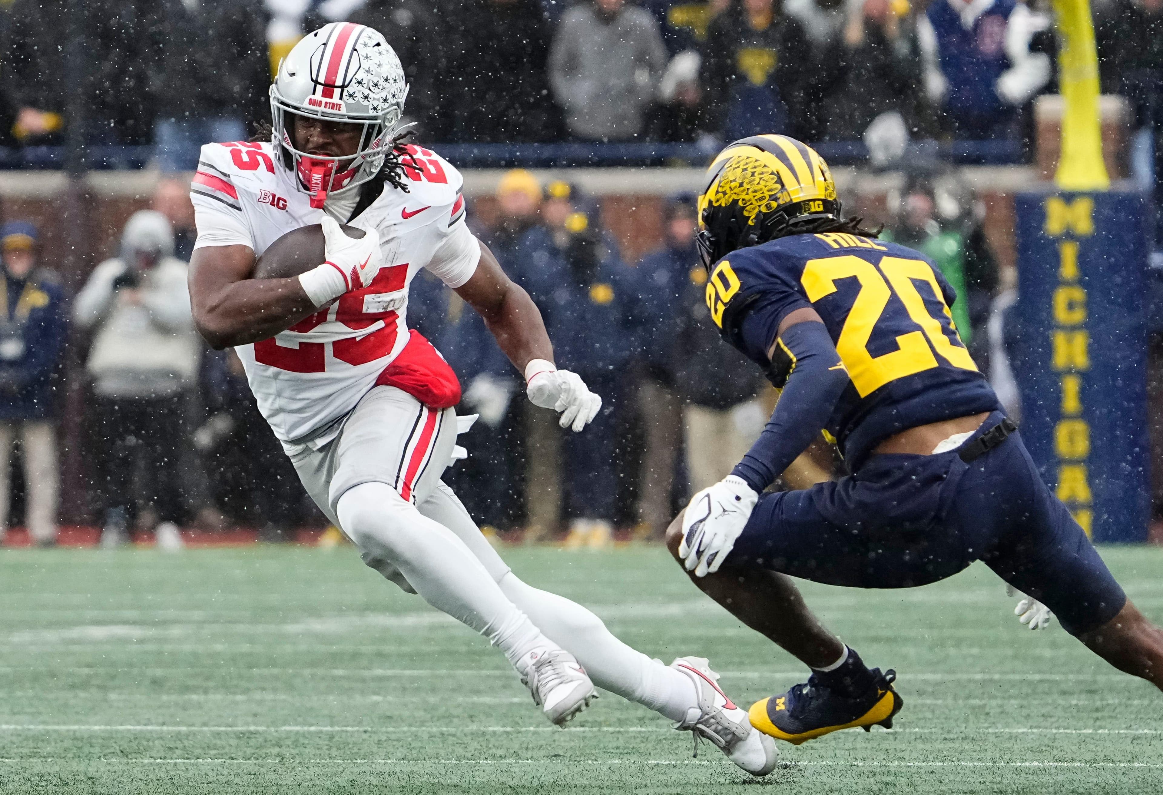 If the Buckeyes have a 1,000-yard rusher, they will win the Big Ten Championship