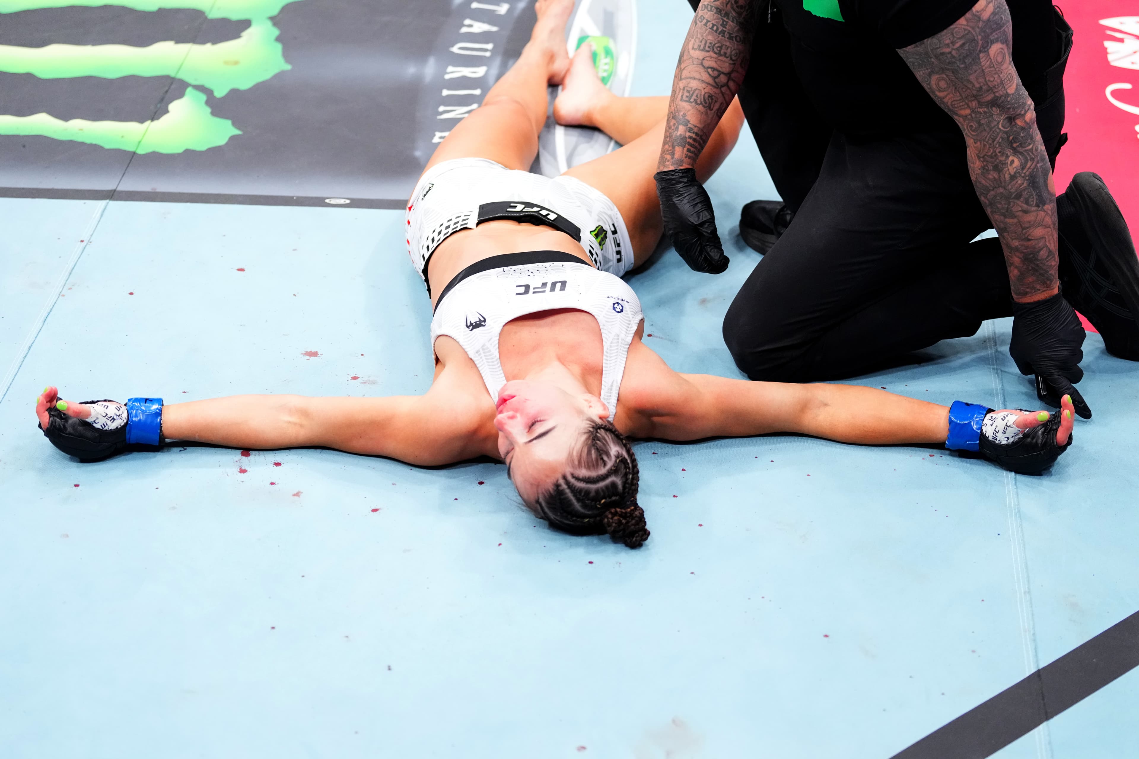 Maycee Barber, two others, transported to the hospital following ultra violent UFC Seattle bloodbath
