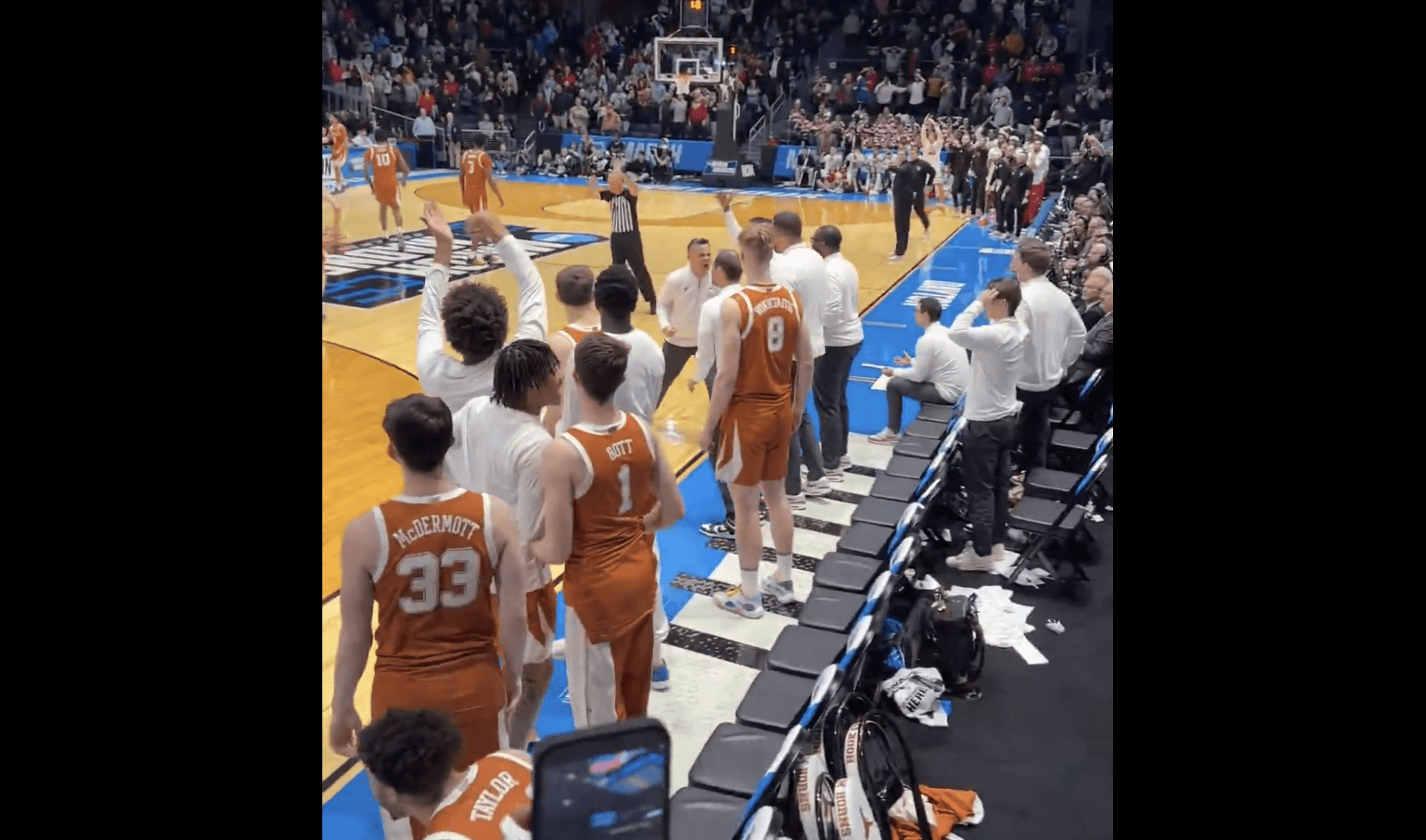 Texas coach LIT UP assistant for almost costing team its March Madness buzzer beater