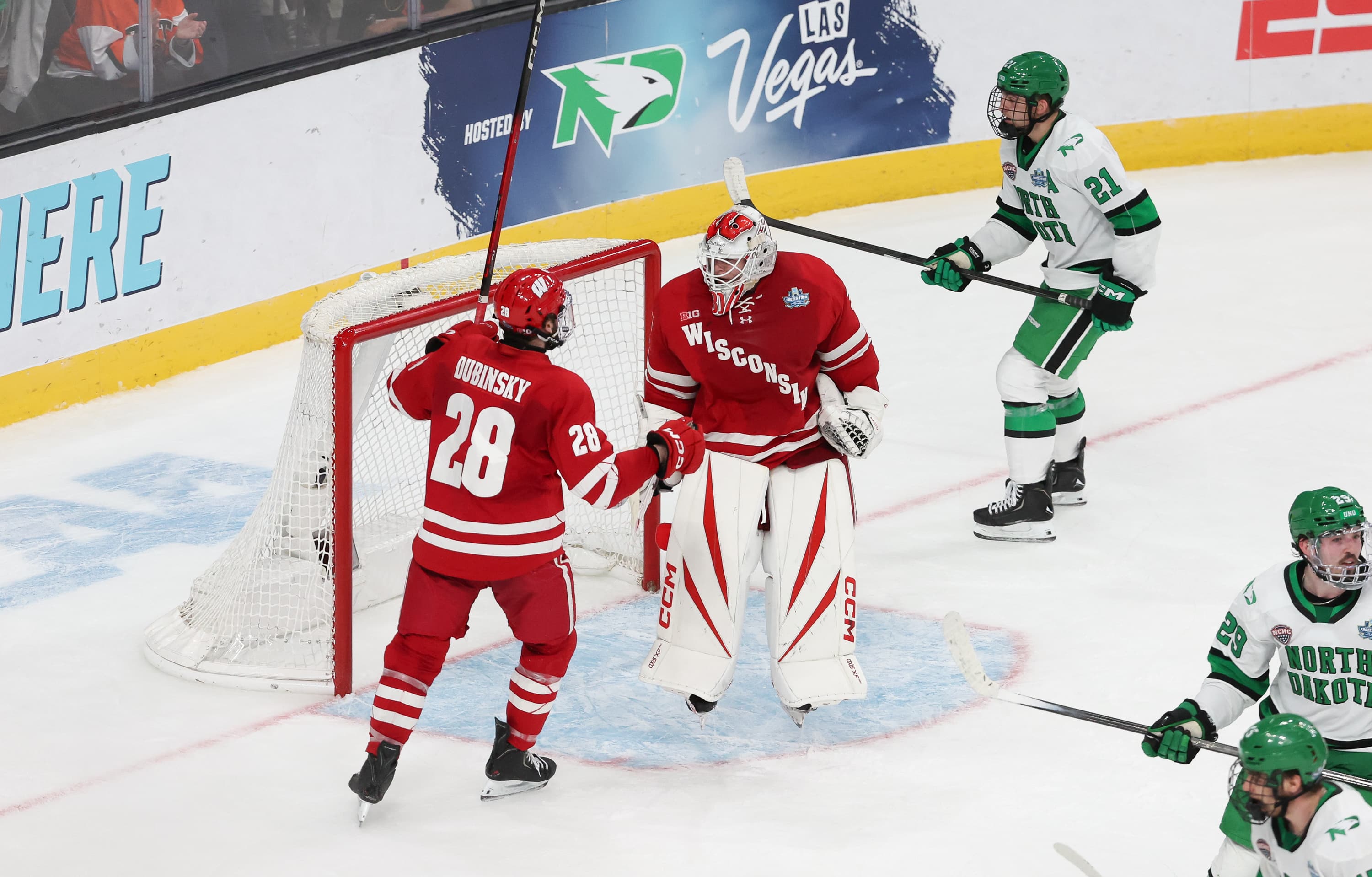 Hauser shuts down North Dakota to lead Badgers to championship game