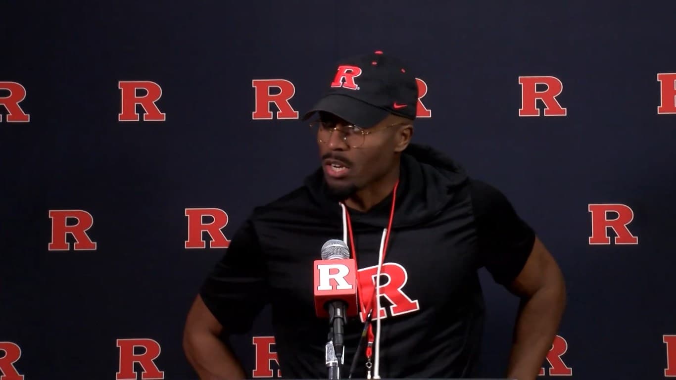 Rutgers Safeties Coach Adam Cox and Cornerbacks Coach Eric Finney Host Spring Pratice Press Conference