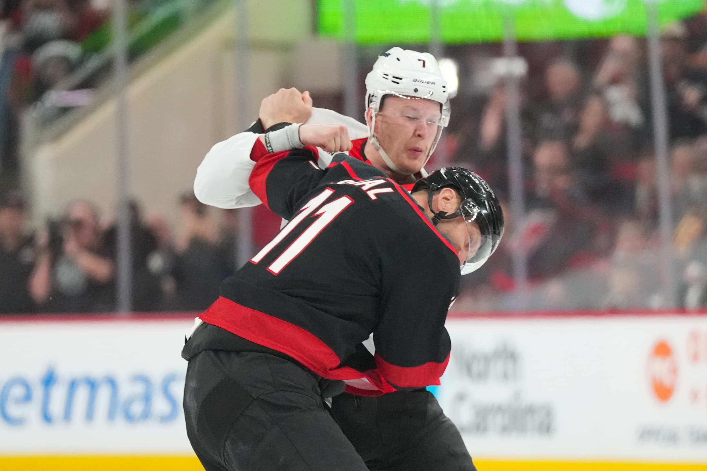 Hurricanes take Game One Fight against Senators 2-0