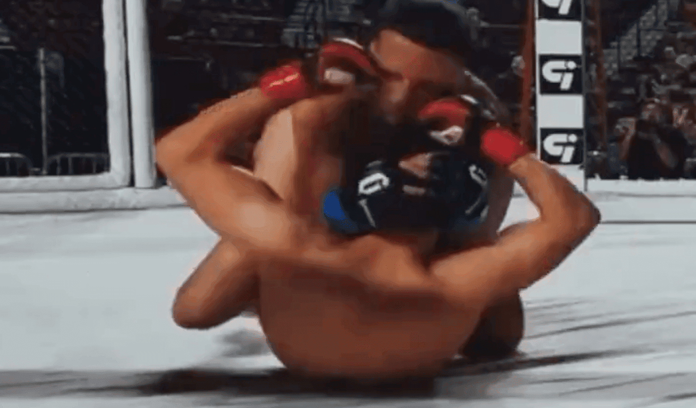 Punching Precision: 180-Degree Kick Results in Unstoppable Submission in MMA!