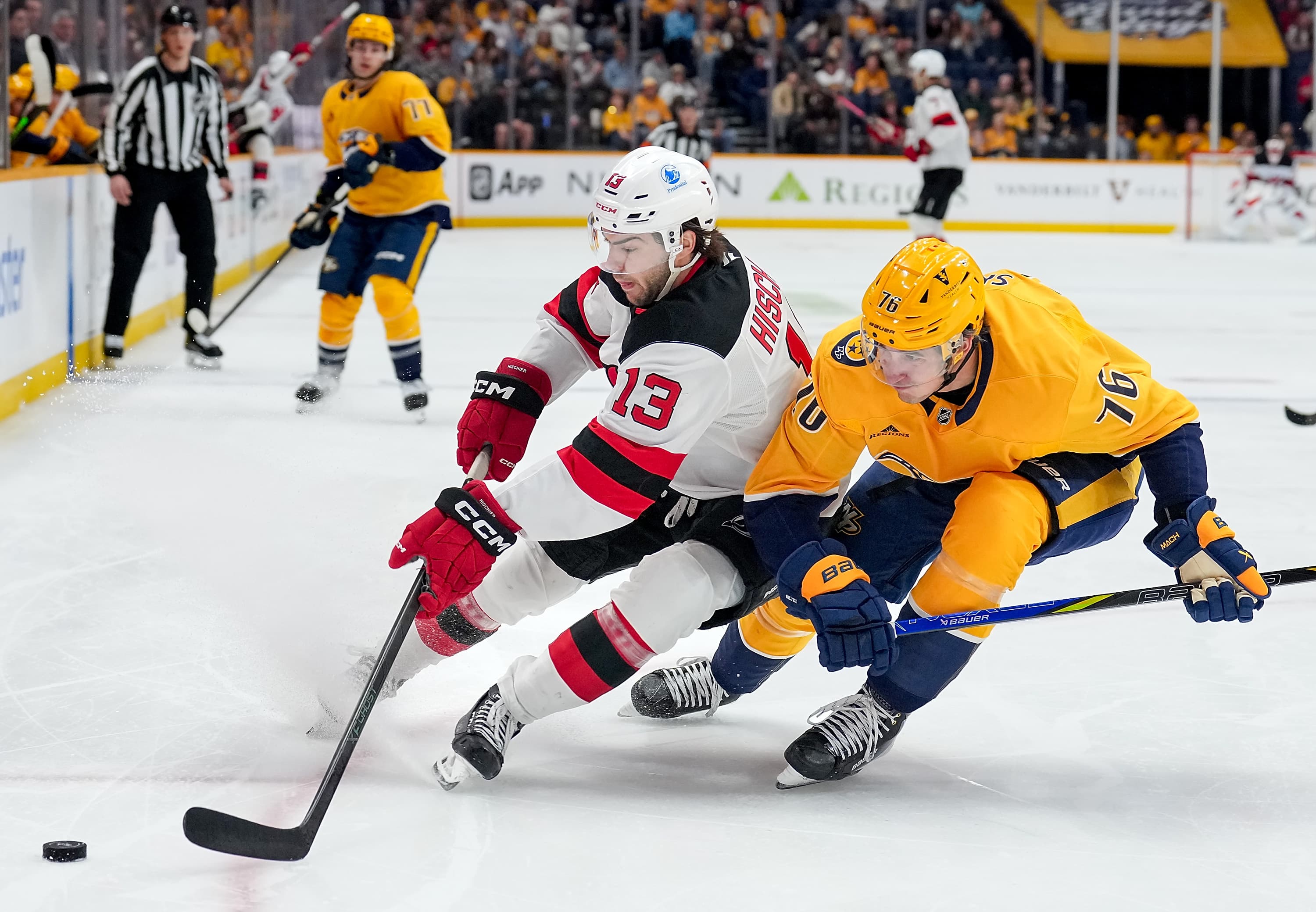 Nico Hischier Scores Twice In New Jersey Devils’ 4-2 Win Over Nashville Predators