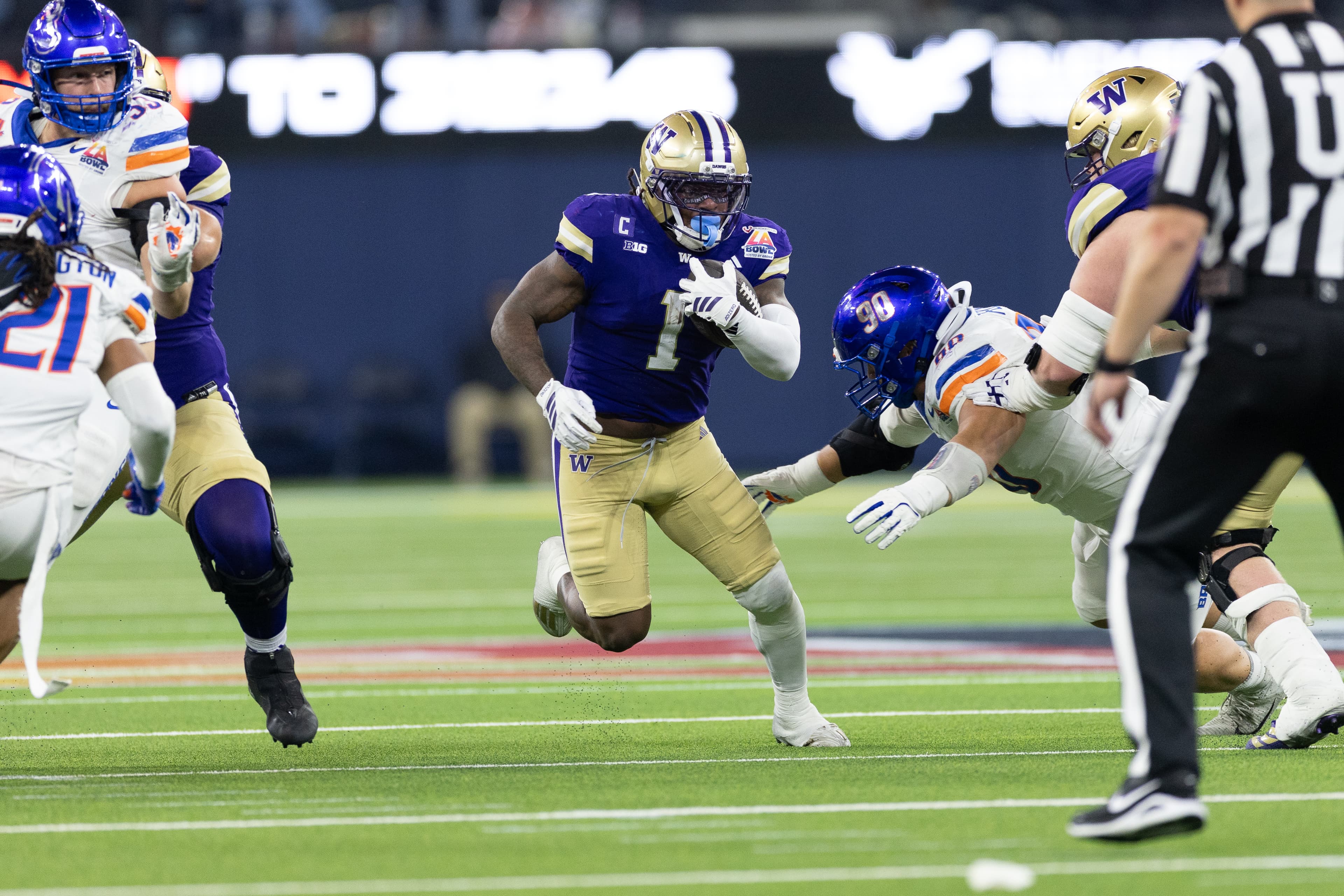 Former Huskies running back Jonah Coleman confirms ‘great’ Seahawks pre-draft visit