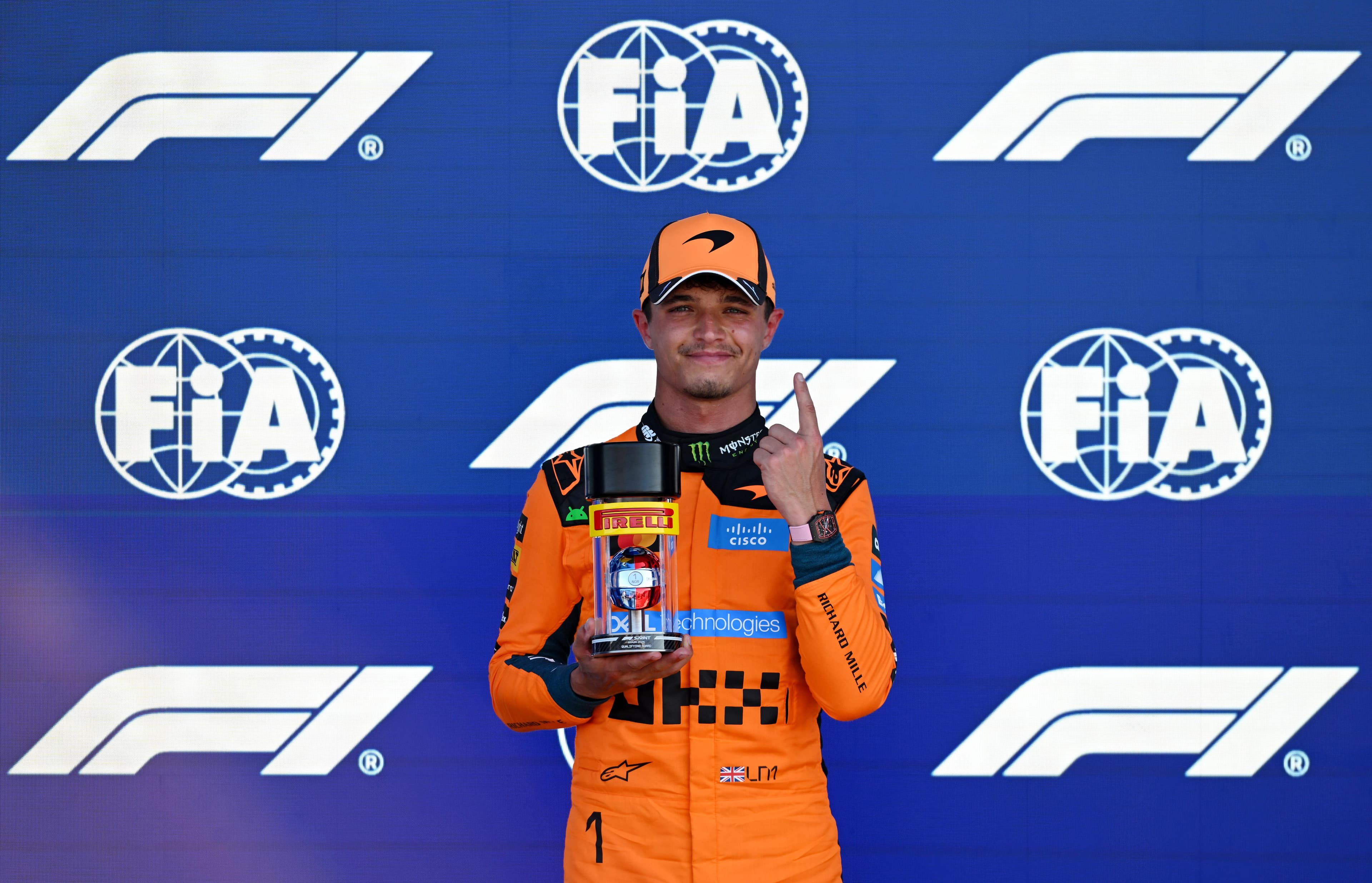 Lando Norris hails upgrades after storming to F1 Sprint pole in Miami