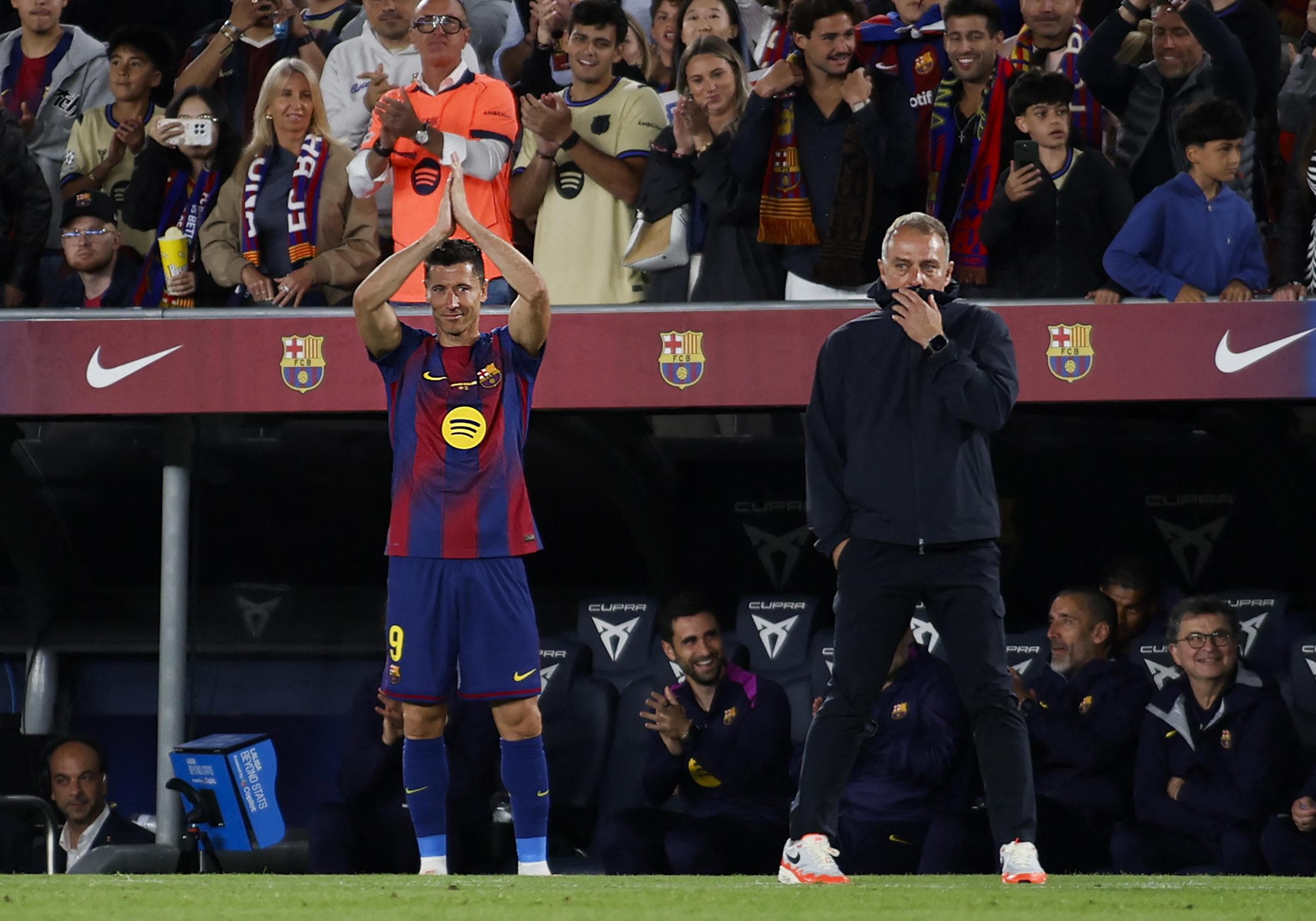 Ex-Bayern Munich boss Hansi Flick says replacing Robert Lewandowski at FC Barcelona is easier said than done