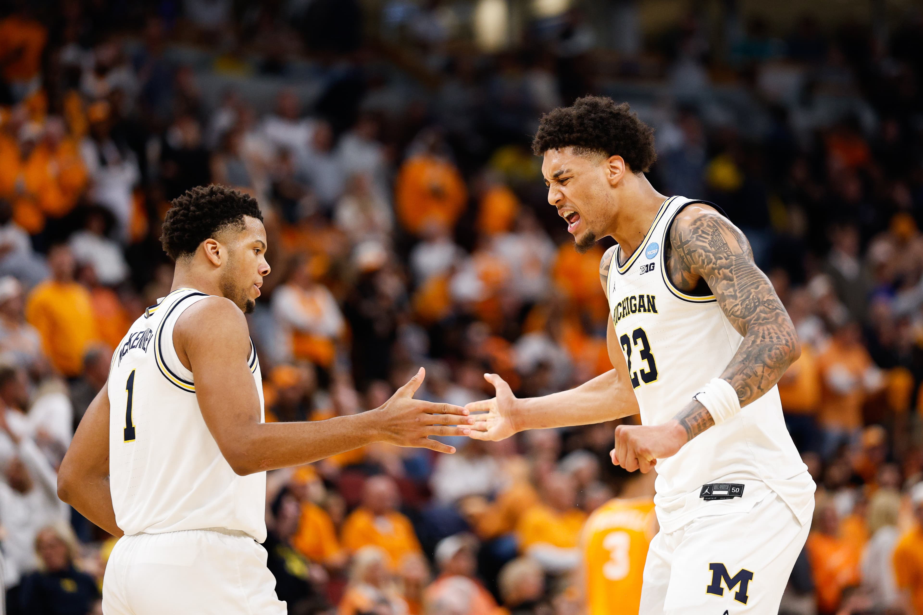 Social media reactions from Michigan’s Elite 8 blowout win vs Tennessee
