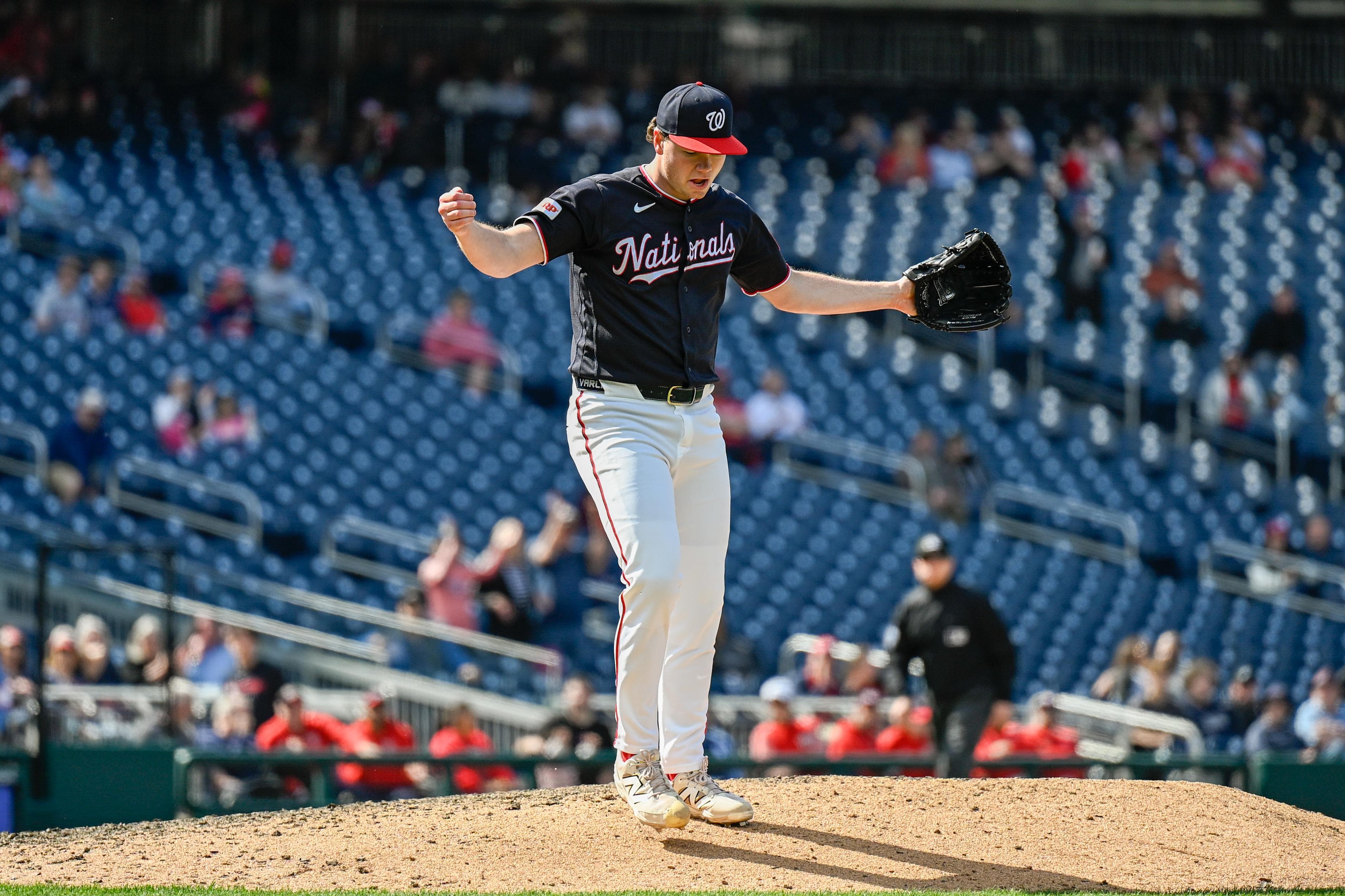 The Washington Nationals have found an unlikely closer in Gus Varland