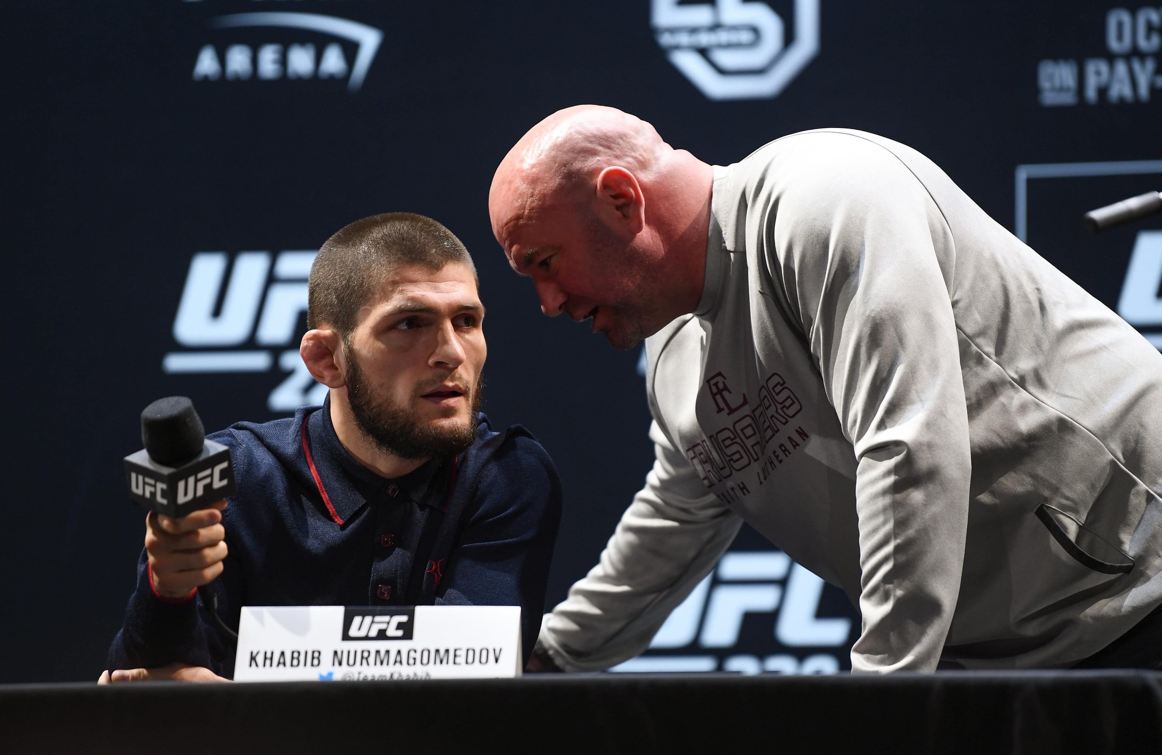 Khabib Denies Dana’s Retirement Tall Tale