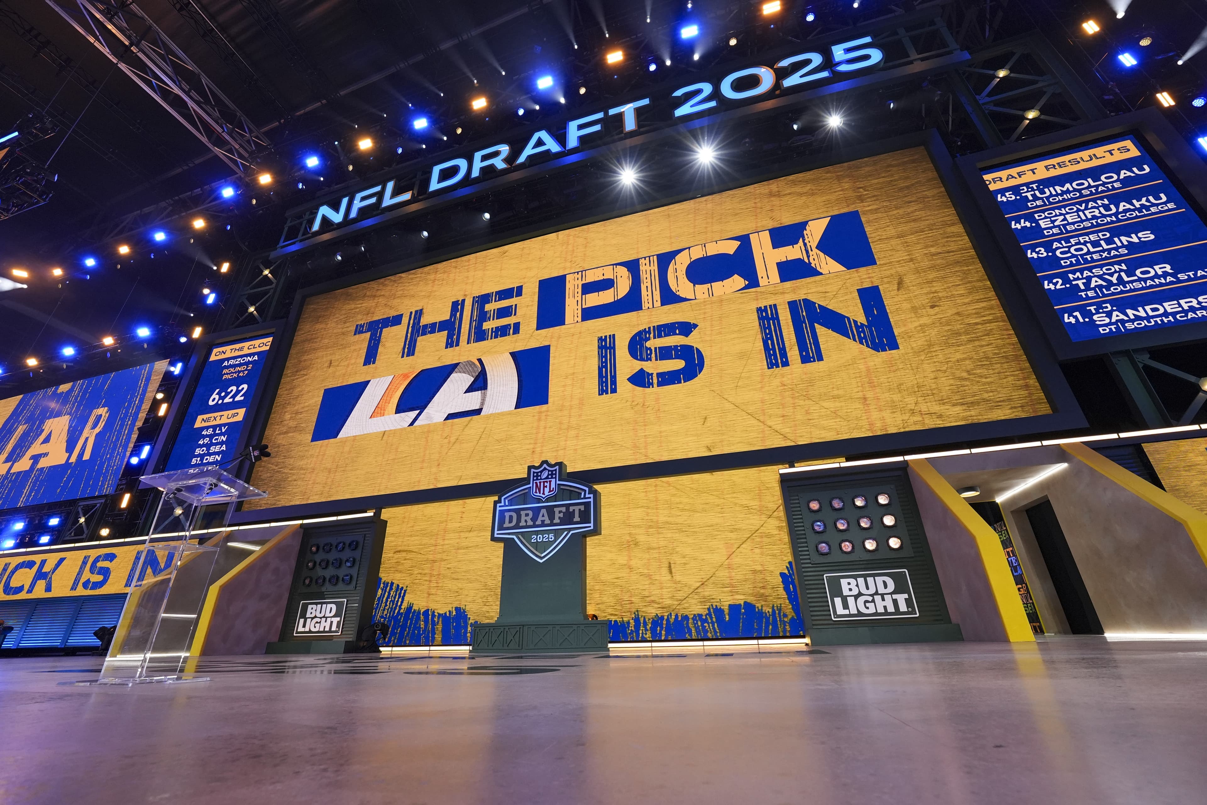 What time are the Rams picking tonight?