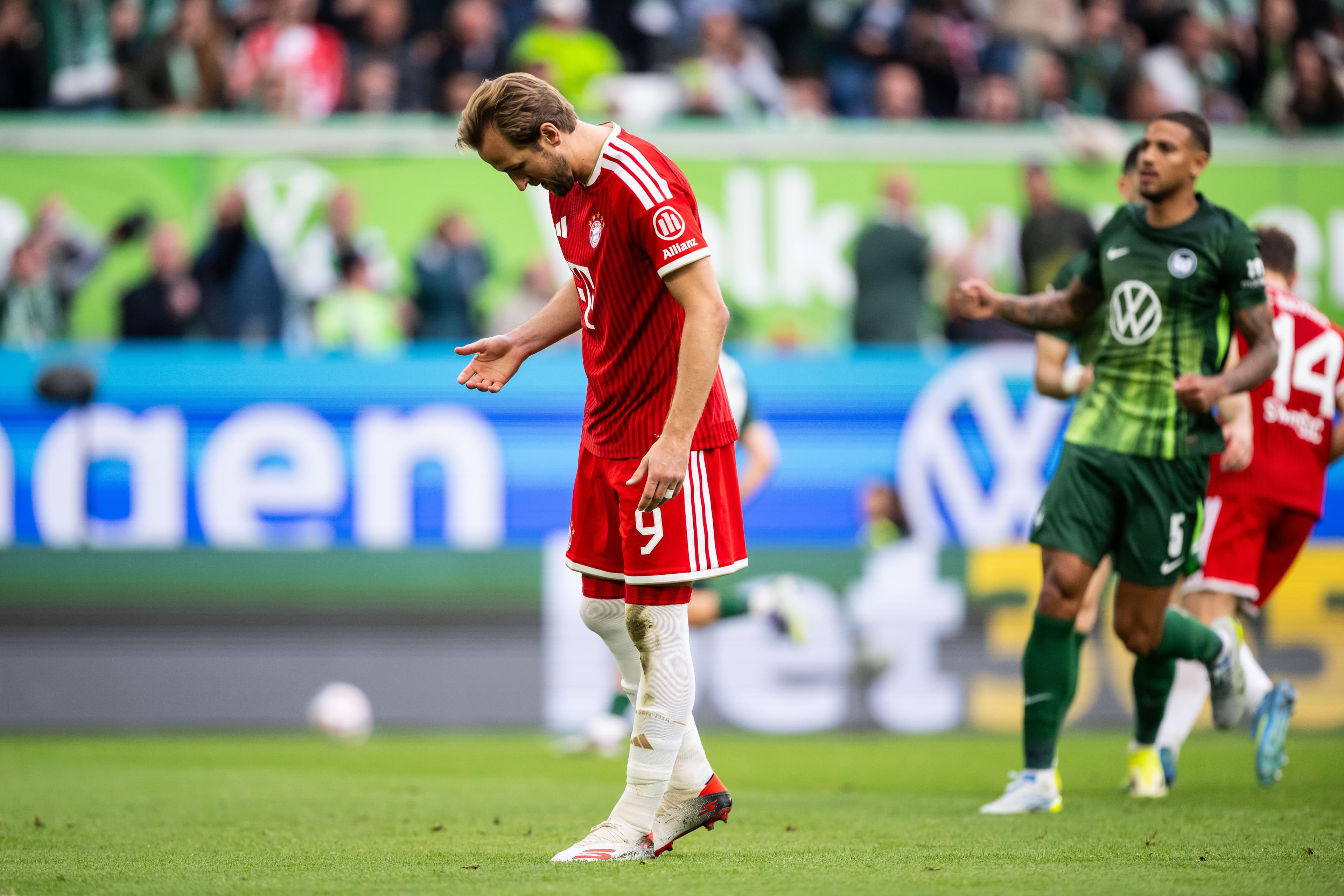 Sabotage! Wolfsburg player tampers with penalty spot before Harry Kane miss