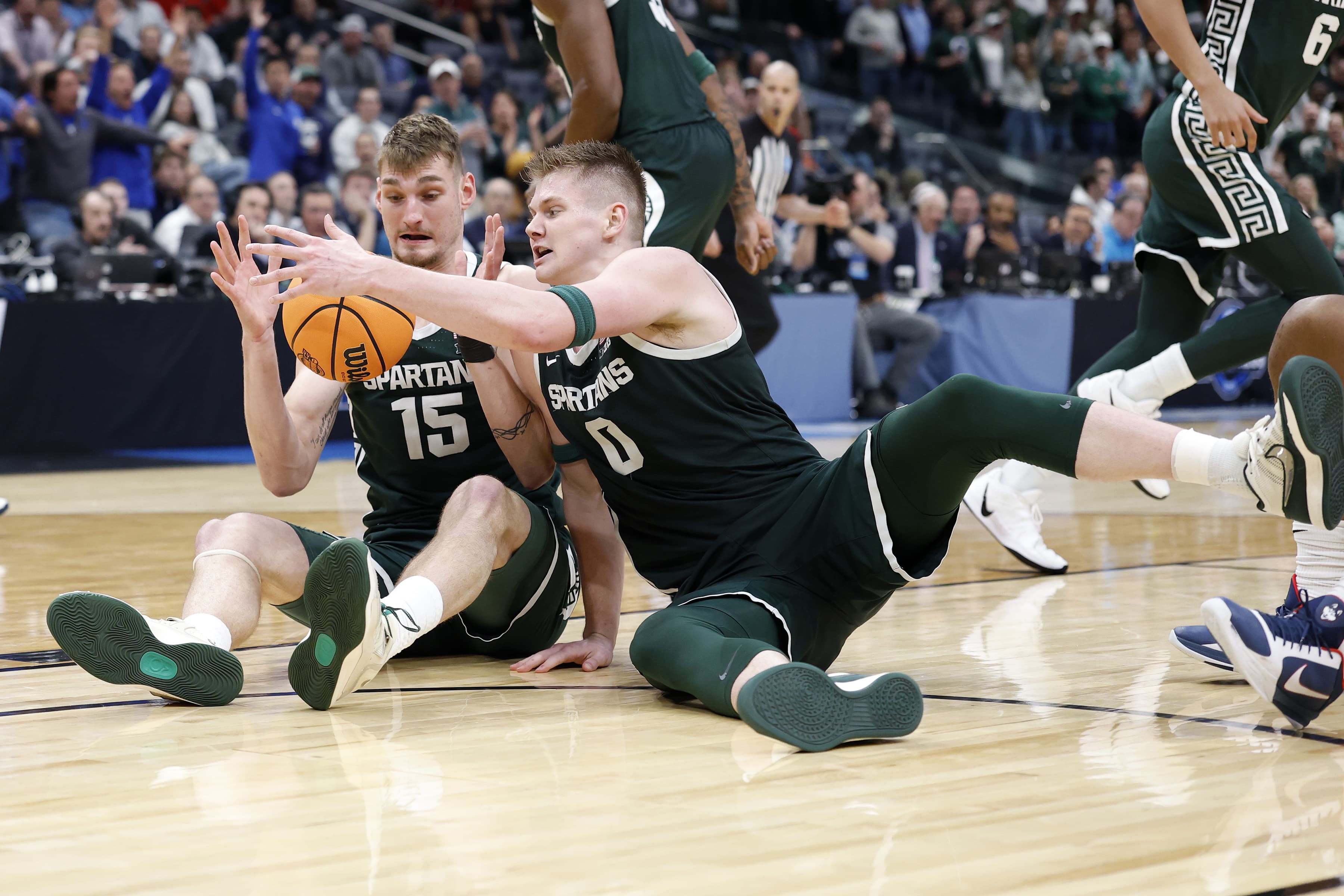 Michigan State’s comeback falls short, loses 67-63 to UConn