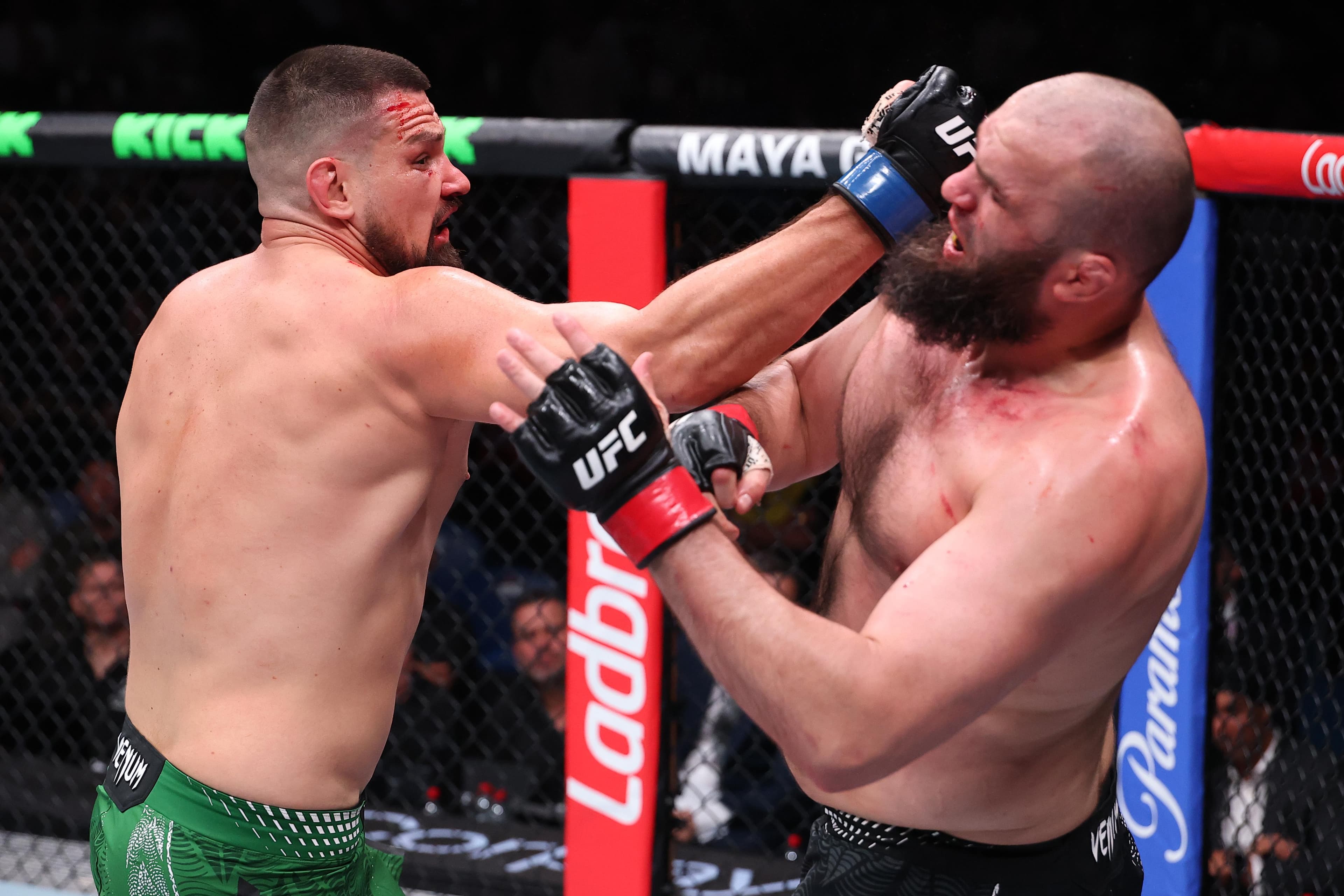 UFC Perth video: Brando Pericic scores brutal knockout over Shamil Gaziev after heavyweight slugfest