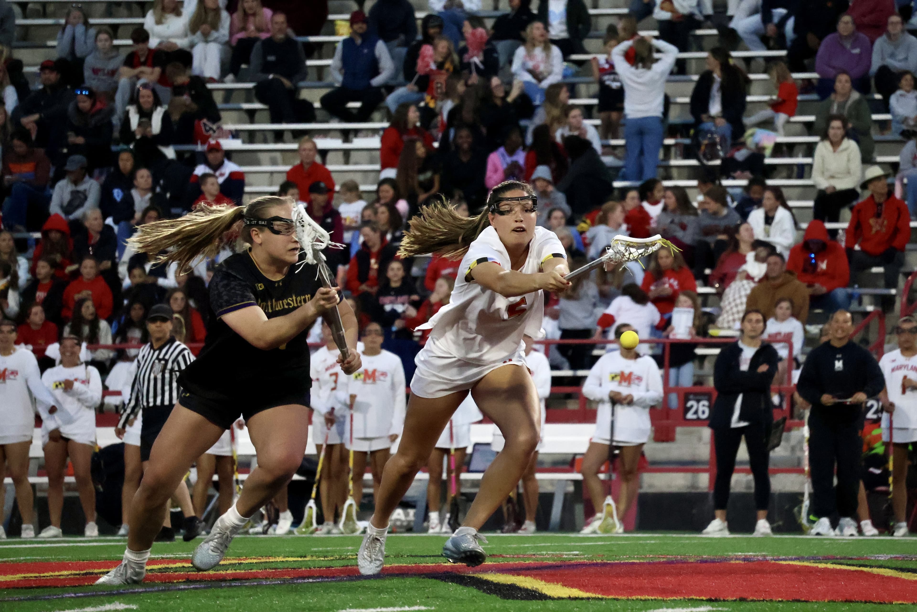 No. 1 Maryland women’s lacrosse falls to No. 4 Northwestern, 11-10, in first loss of the season