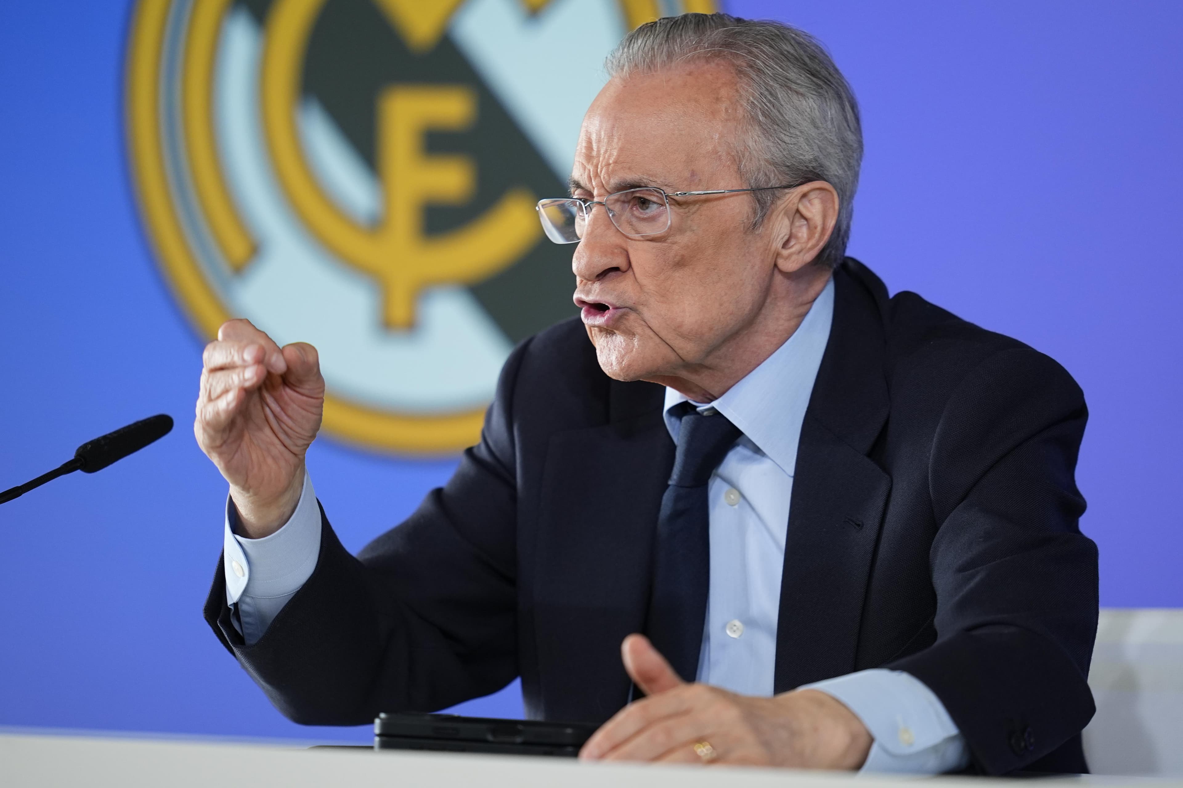 Real Madrid president Florentino Perez is using Barcelona as a distraction
