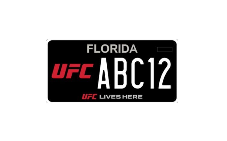 Governor DeSantis Approves UFC-Themed License Plate For State Of Florida