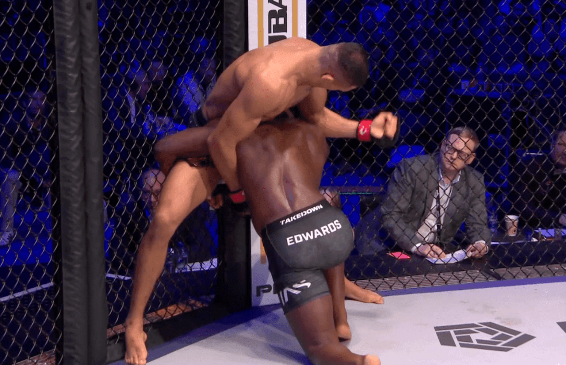 PFL Madrid results: Costello van Steenis uses brutal elbows for knockout win over Fabian Edwards to retain title