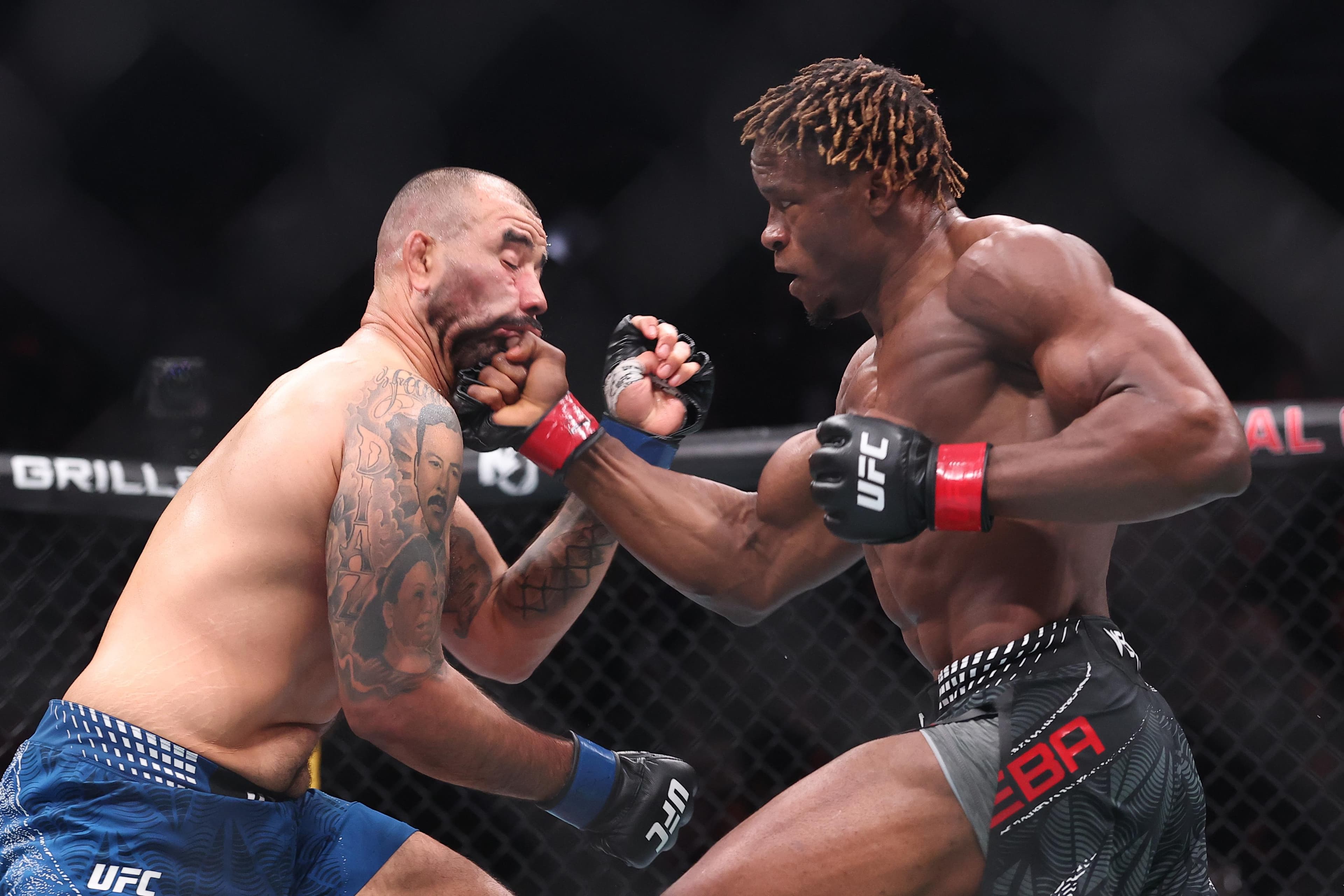 UFC 328 video: Ateba Gautier flattens Ozzy Diaz with brutal knockout, calls out Israel Adesanya