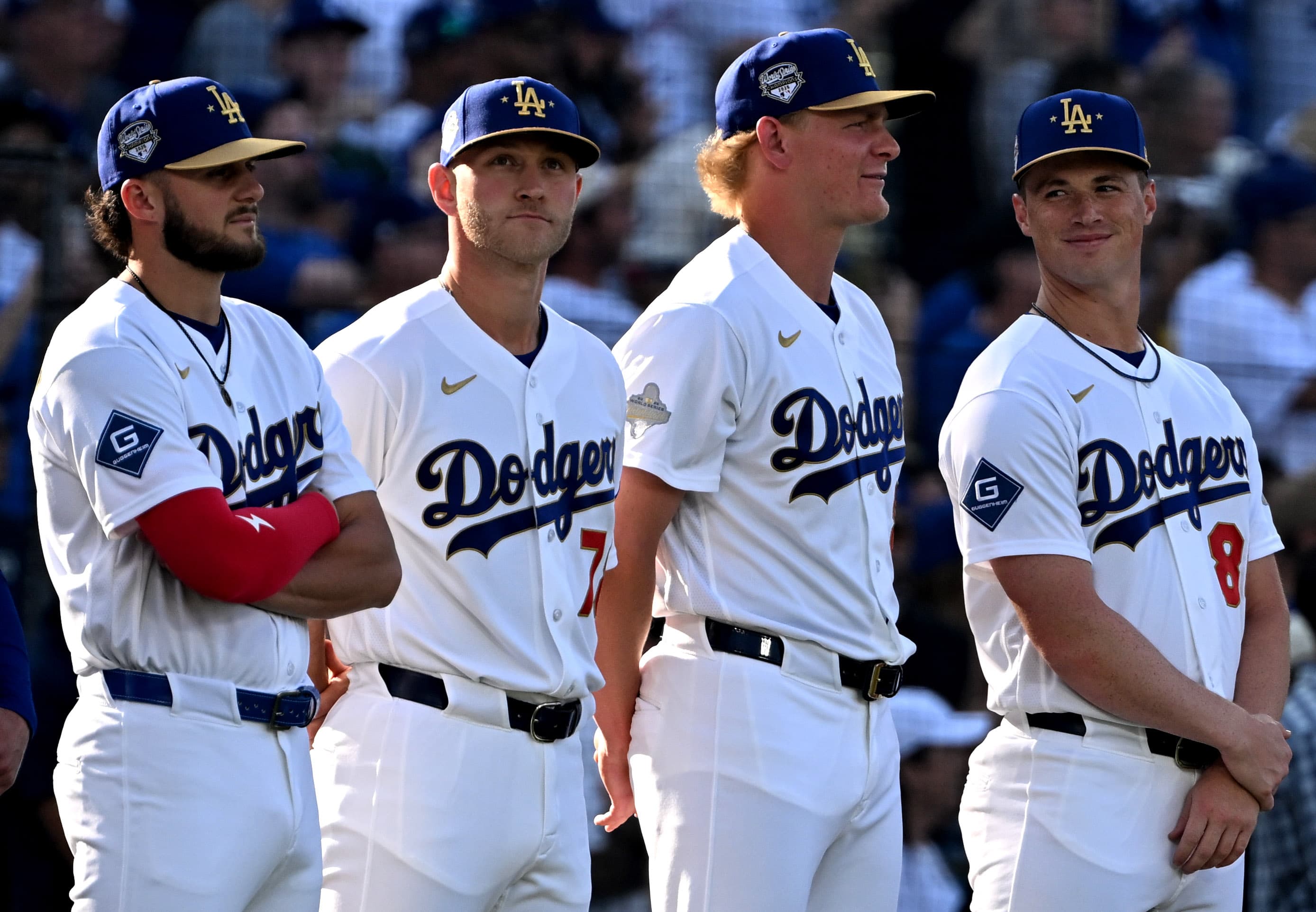 Young Dodgers aren’t in a rush to change high uniform numbers