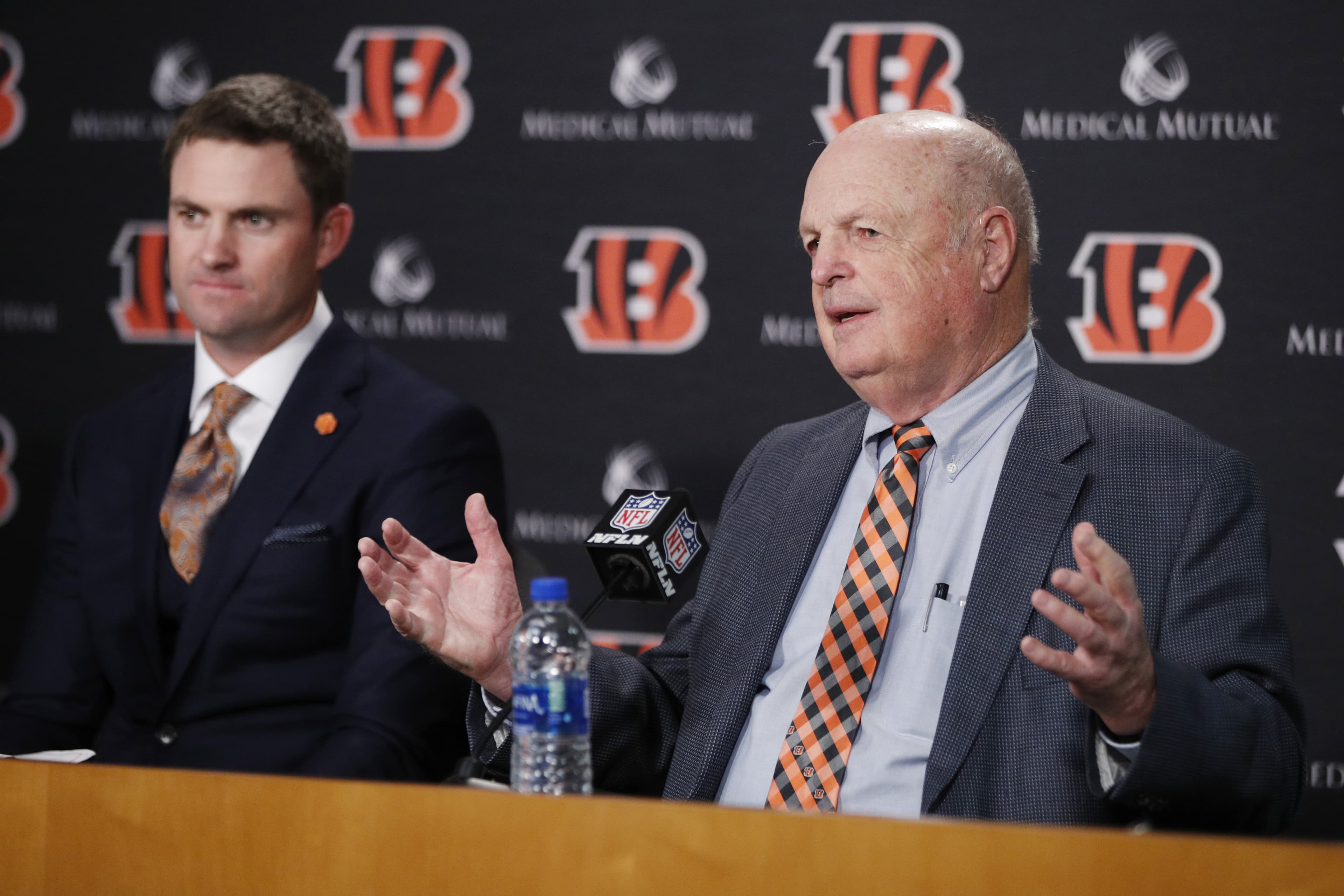 Bengals president Mike Brown is still a constant presence