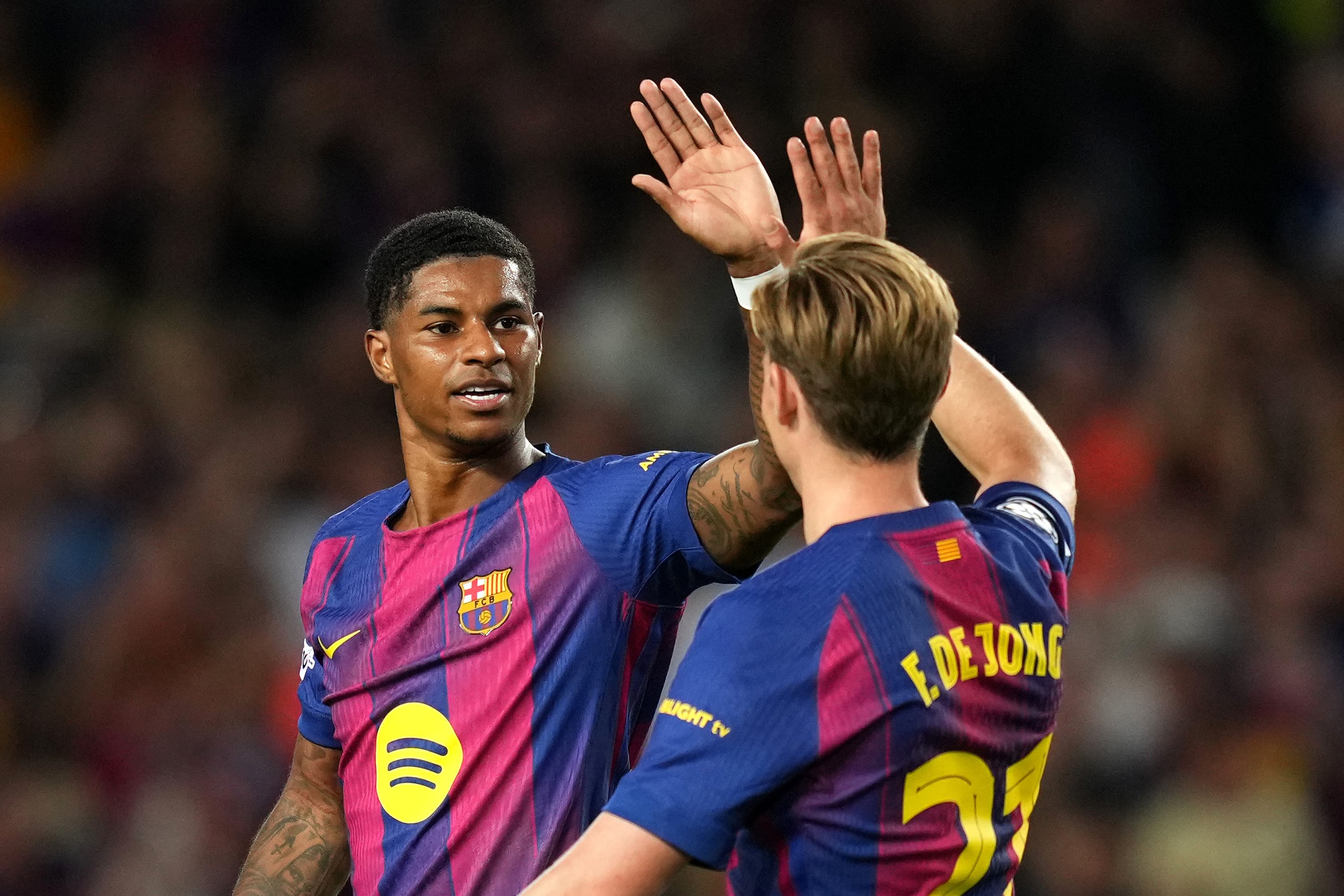 Frenkie de Jong has his say on Marcus Rashford’s Barcelona future