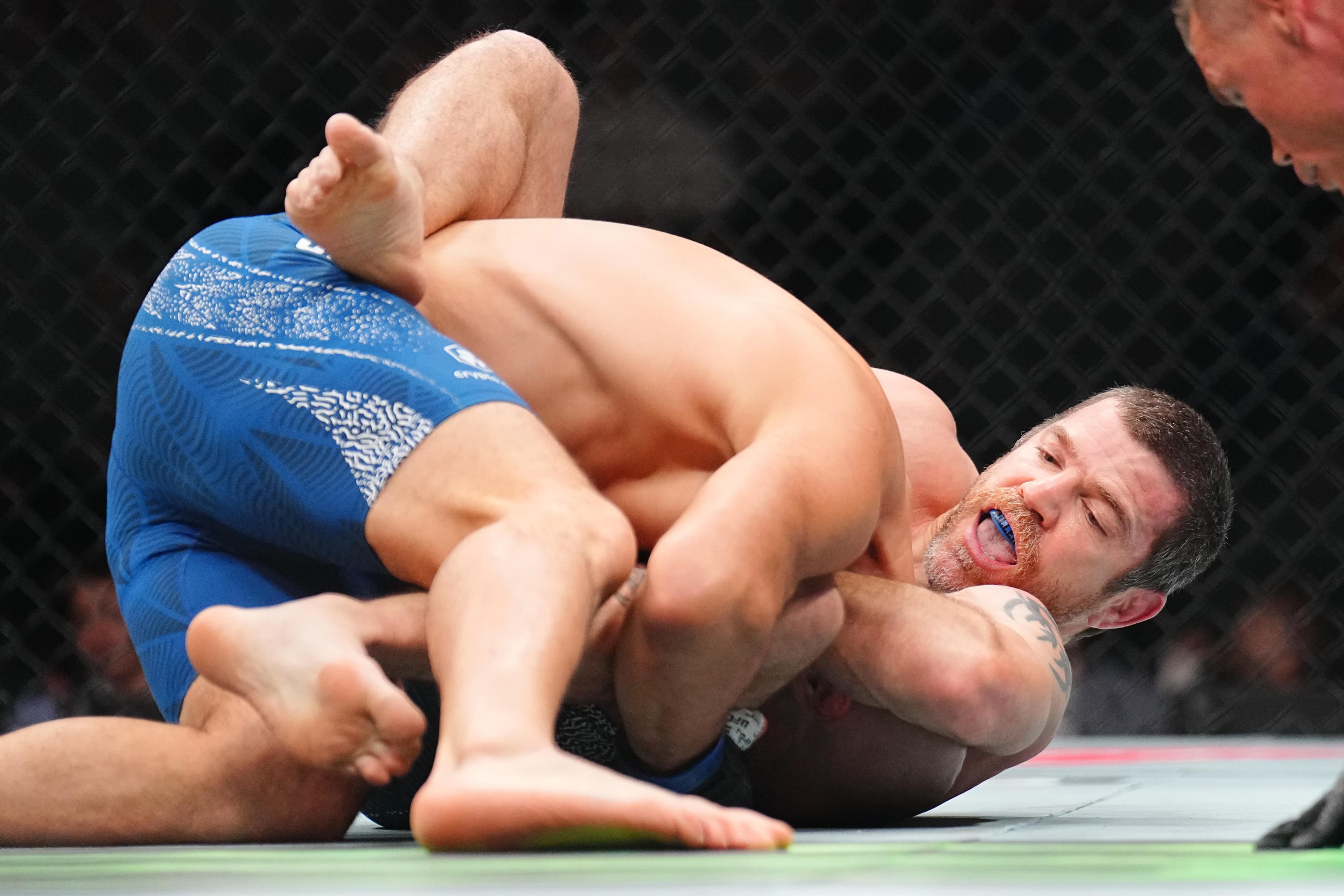 UFC 328 video: Jim Miller taps out Jared Gordon with nasty guillotine choke to extend all-time UFC win record