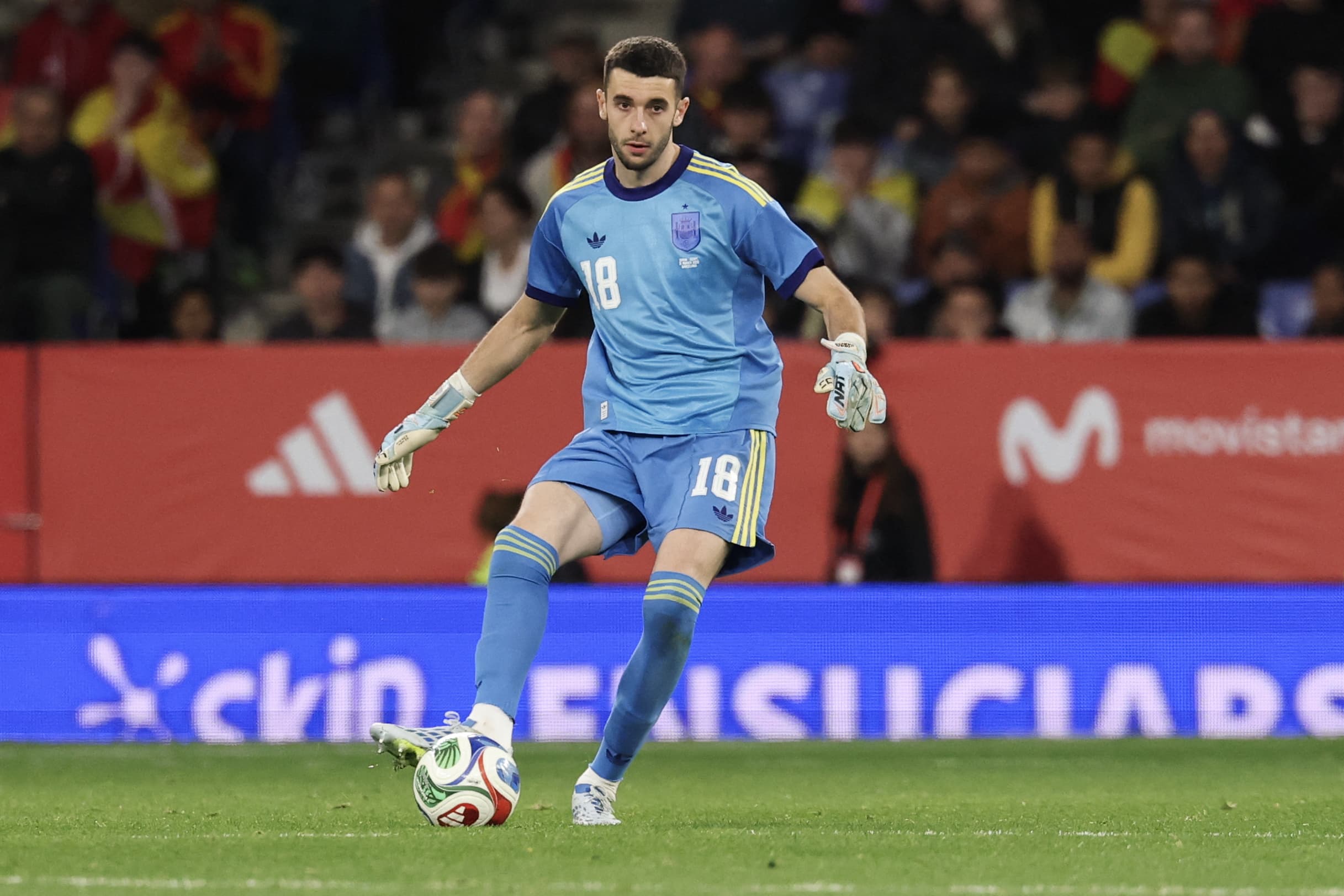 Barcelona goalkeeper Joan Garcia makes debut as Spain play goalless draw against Egypt