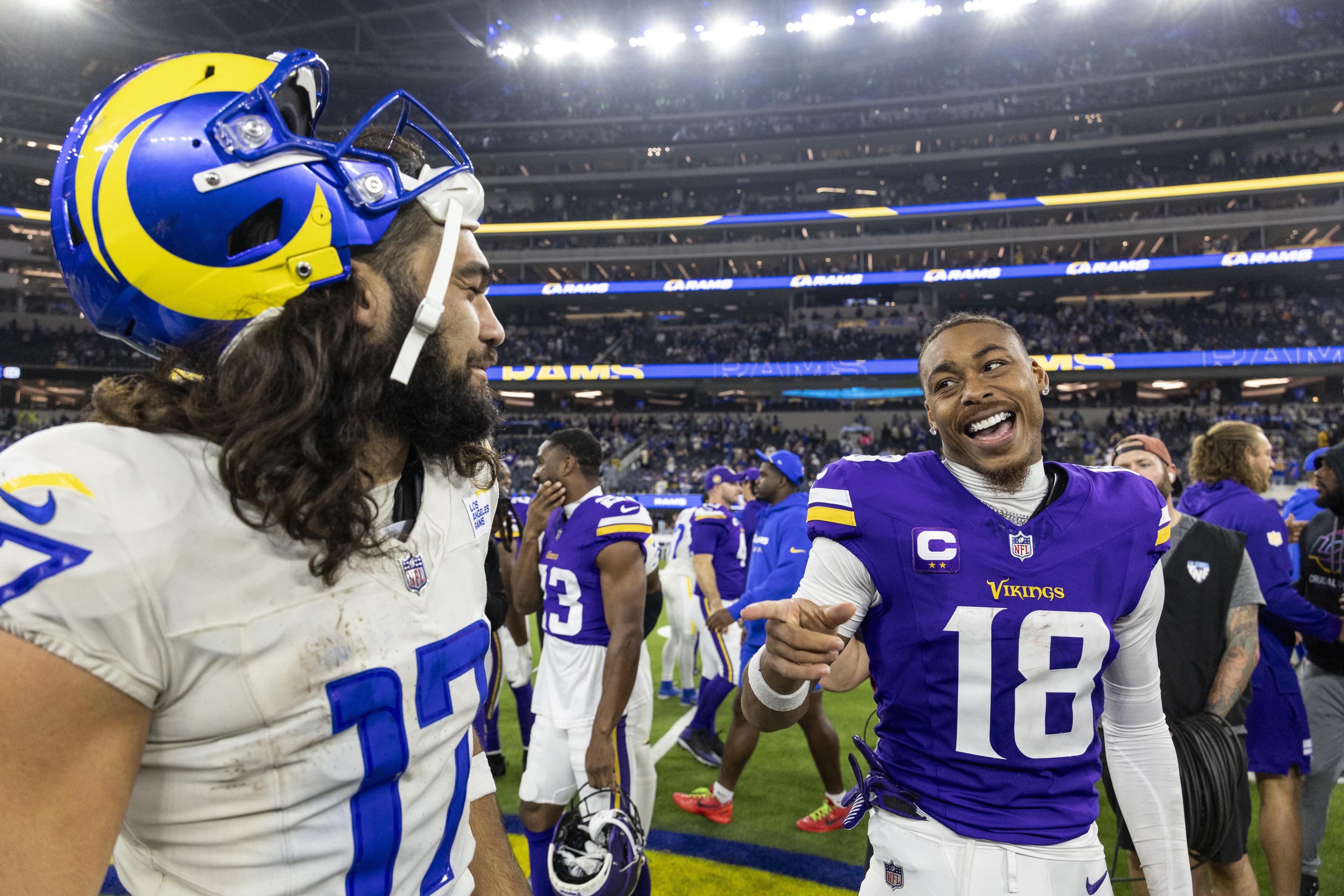 Puka Nacua could pass Justin Jefferson for NFL record