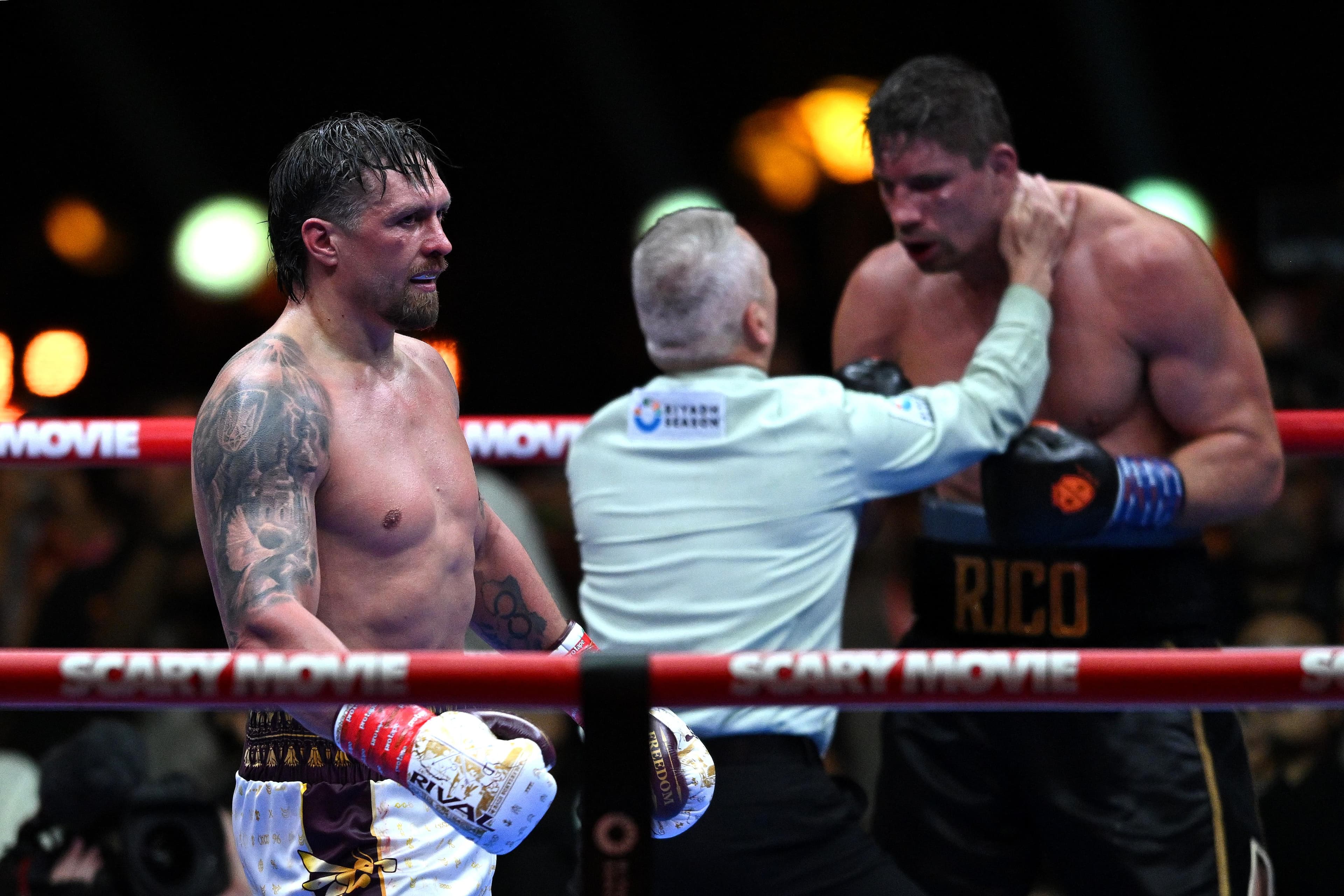 Usyk vs Rico score cards: How the judges had it scored at the time of stoppage
