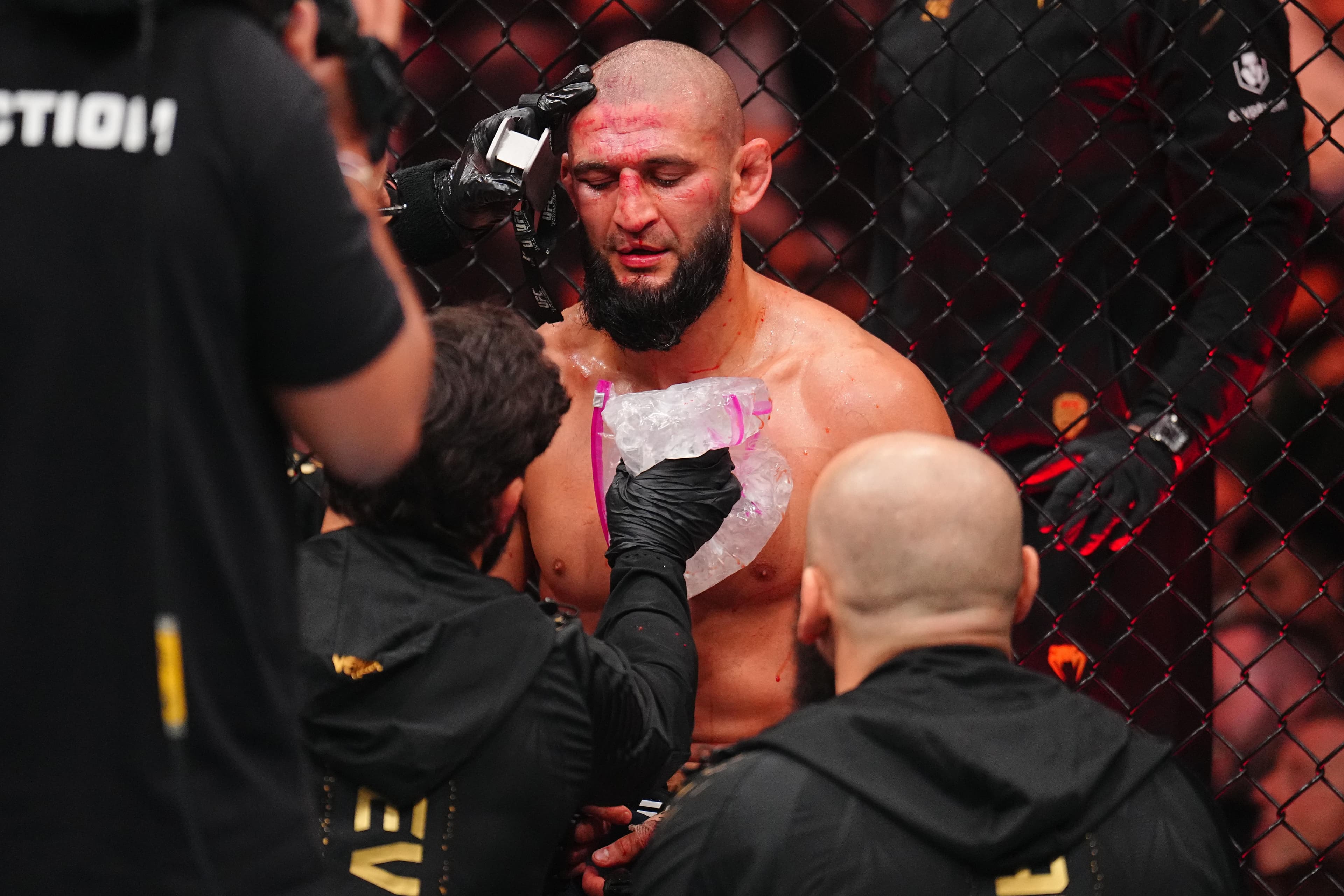 Khamzat Chimaev reacts to first professional (and title) loss at UFC 328 – ‘See you soon’