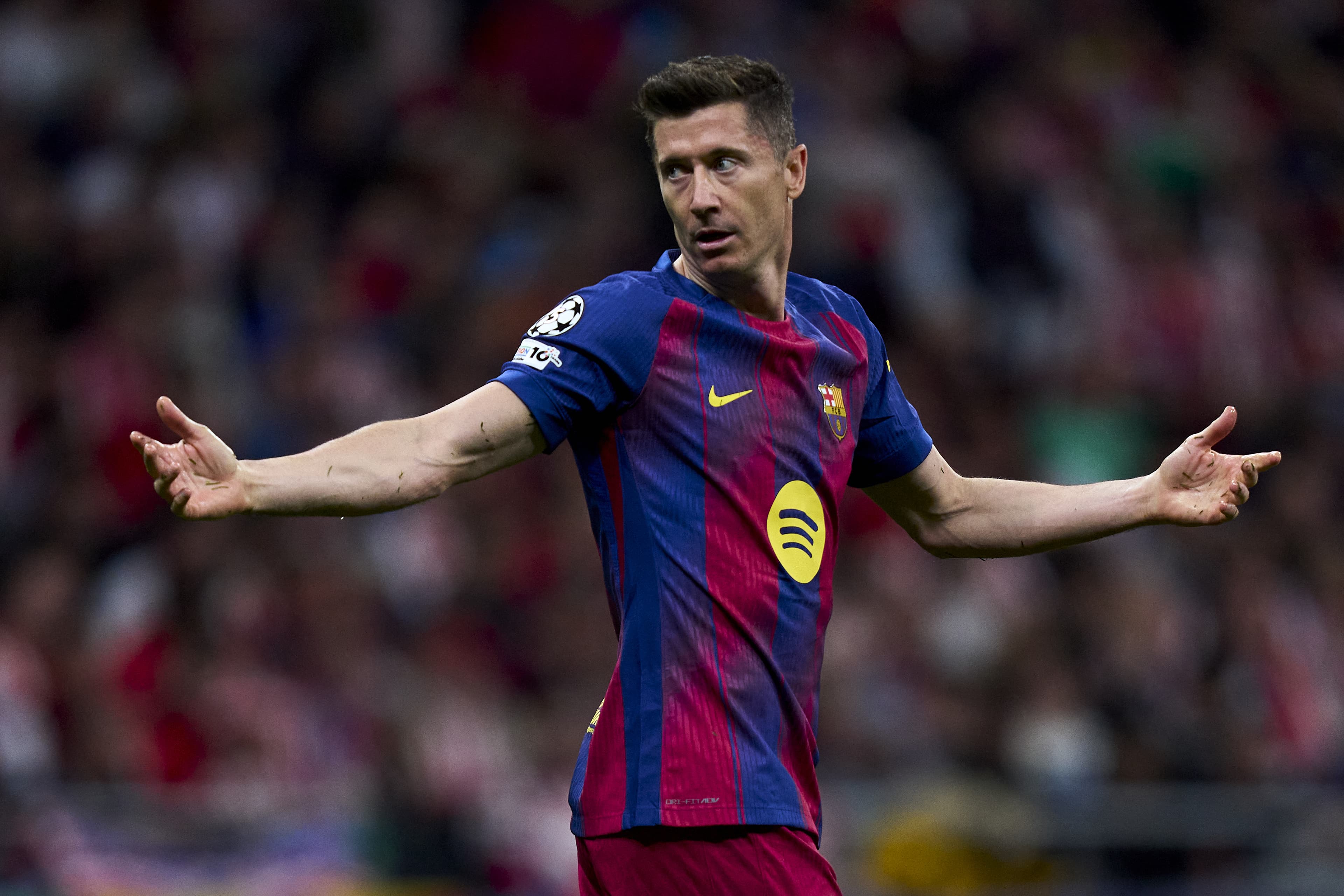 ‘The club knows what I think’ – Robert Lewandowski speaks out on future amid talk he’s not happy with Barcelona contract offer