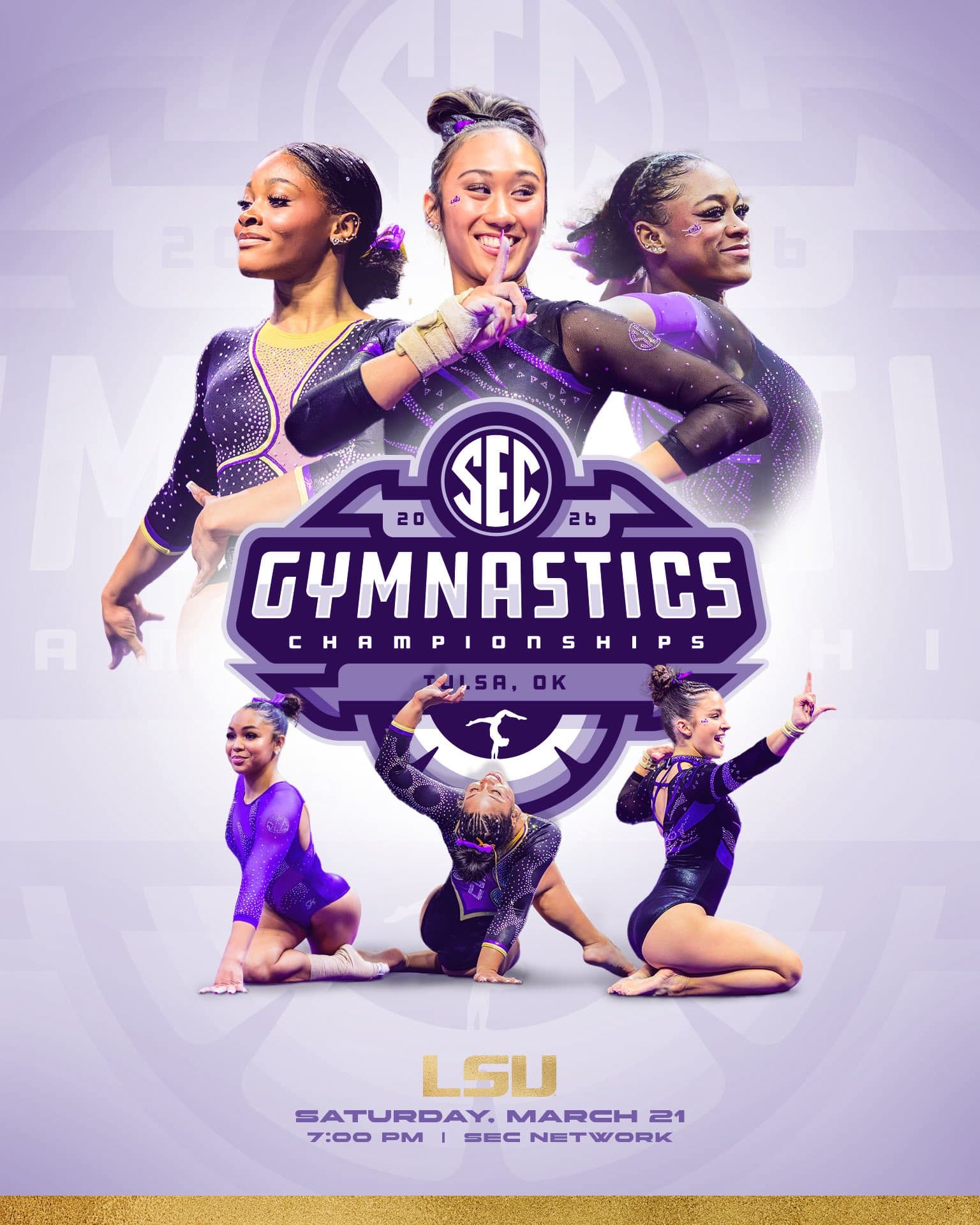 LSU Fights for Third Straight SEC Gym Championship